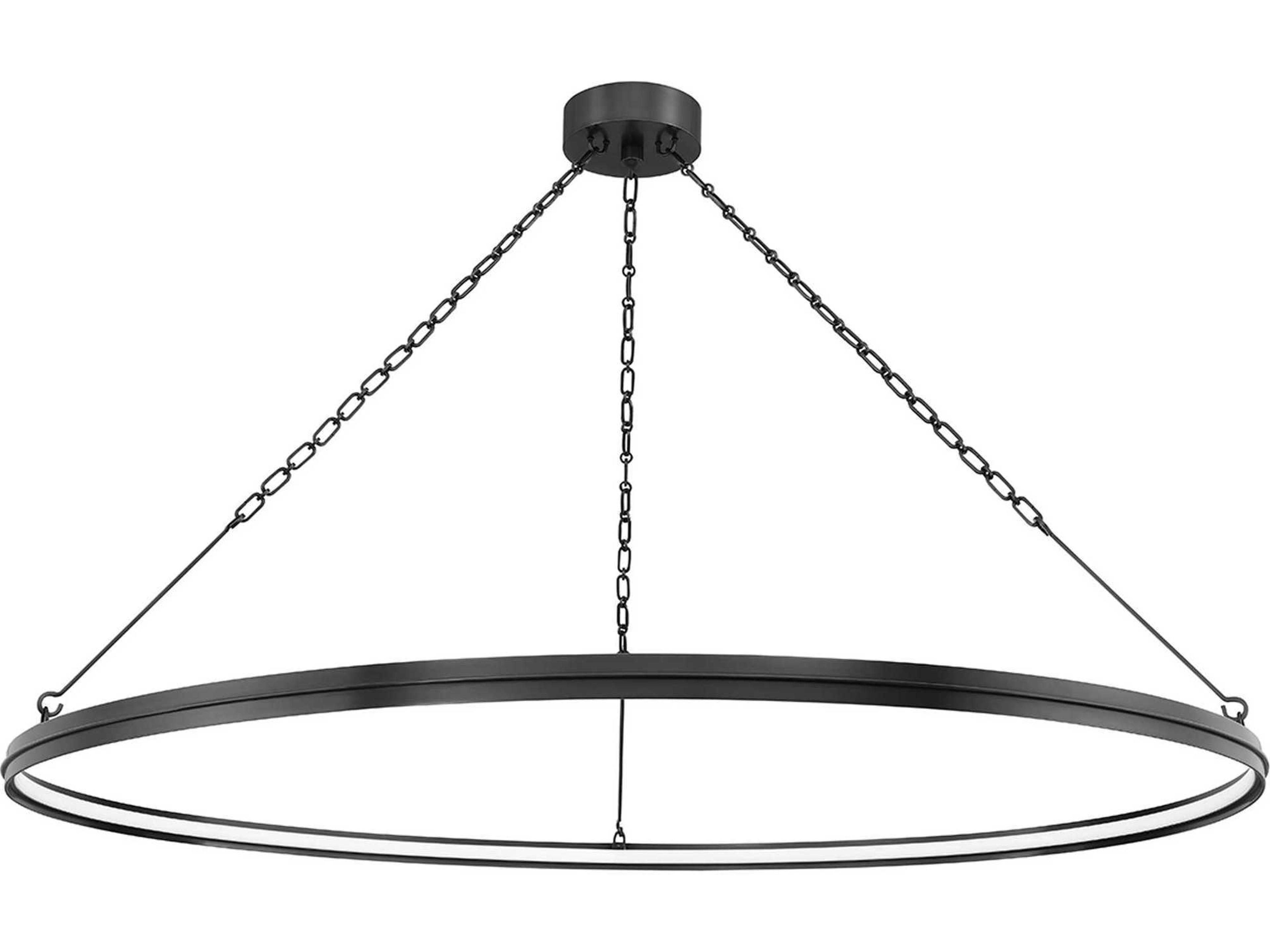 Hudson Valley Rosendale 1-Light Old Bronze Glass LED Round Pendant