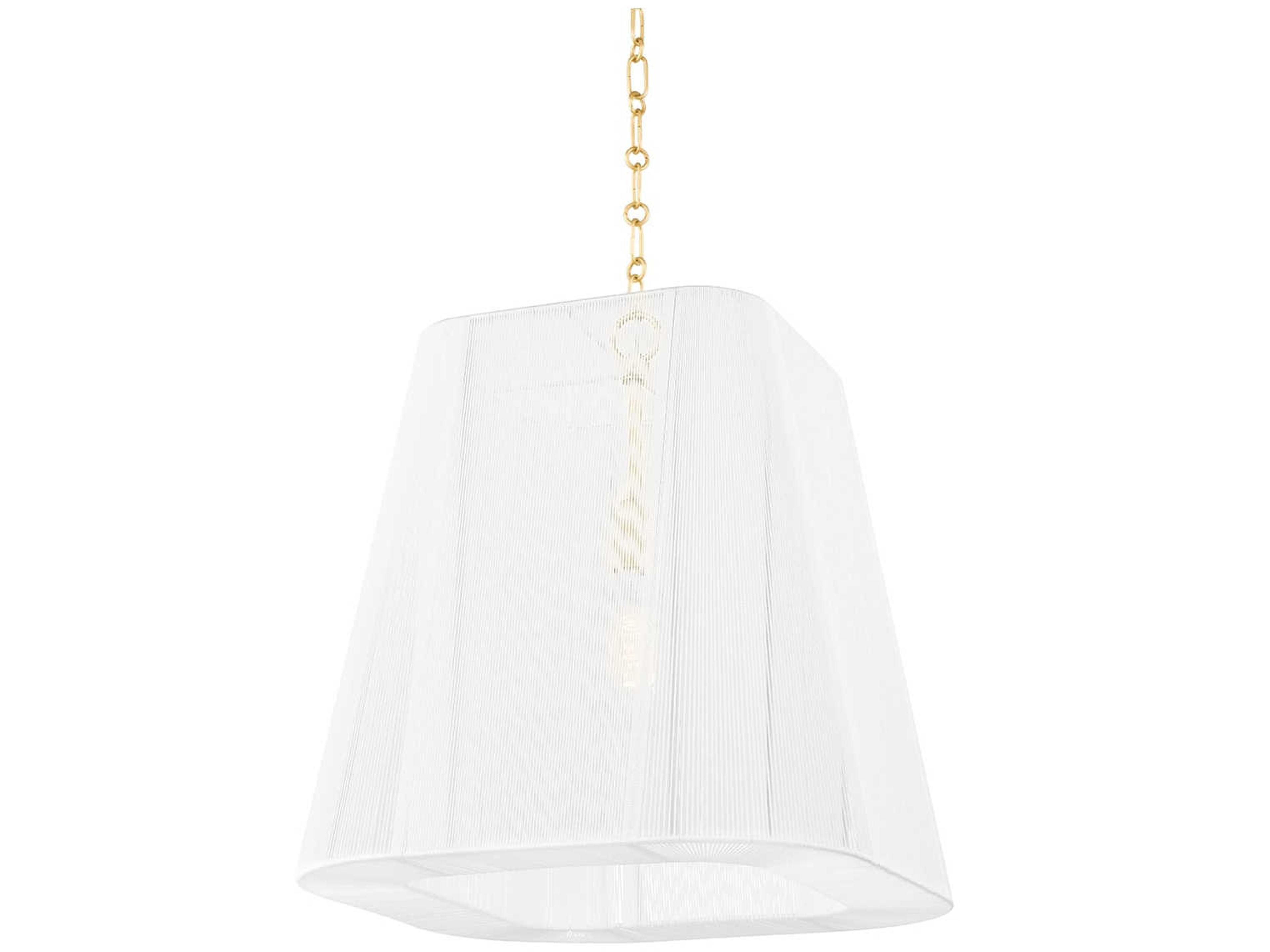 Hudson Valley Verona Beach 1-Light Aged Brass Pendant