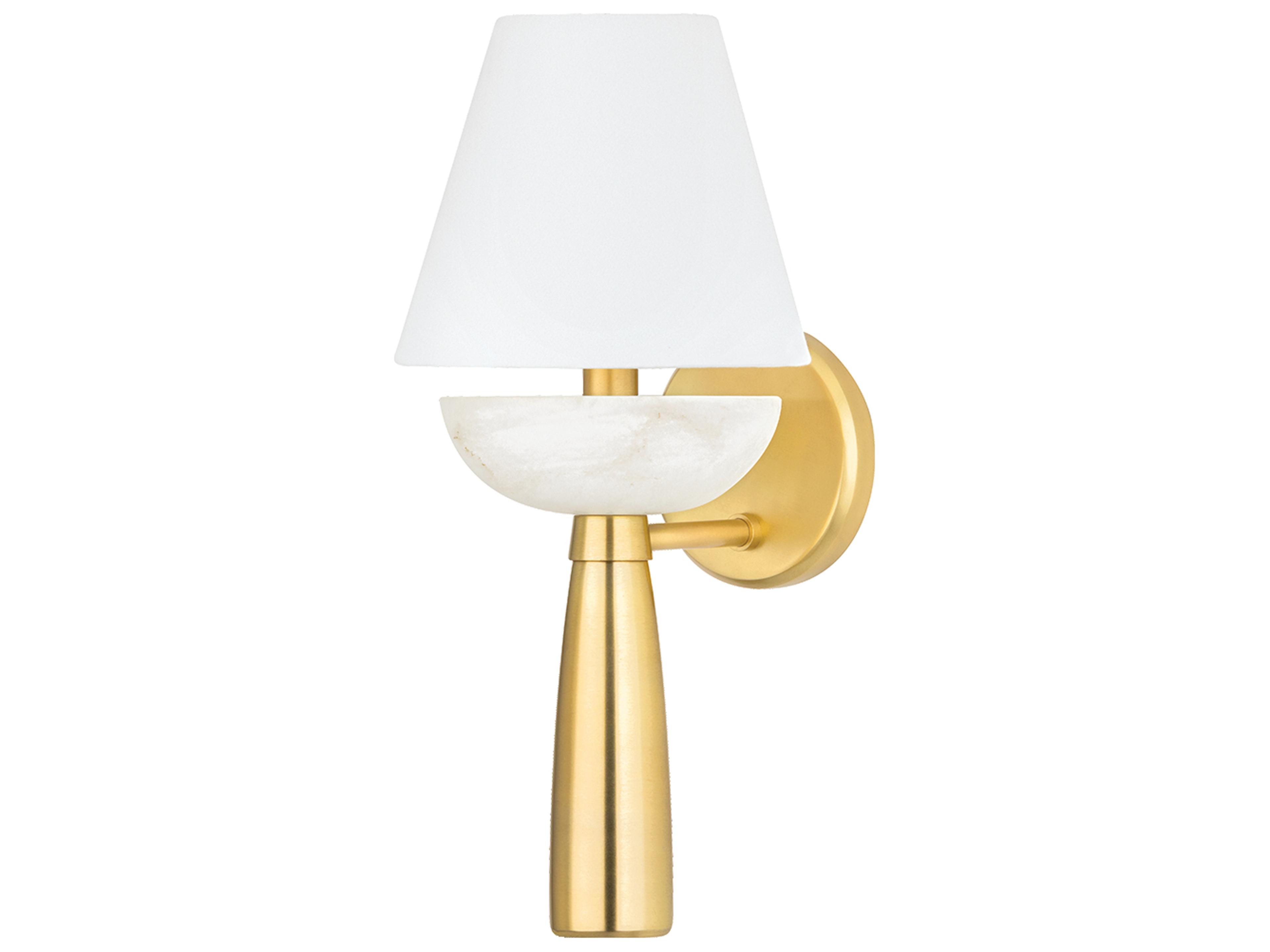 New Windsor 1-Light Aged Brass Wall Sconce