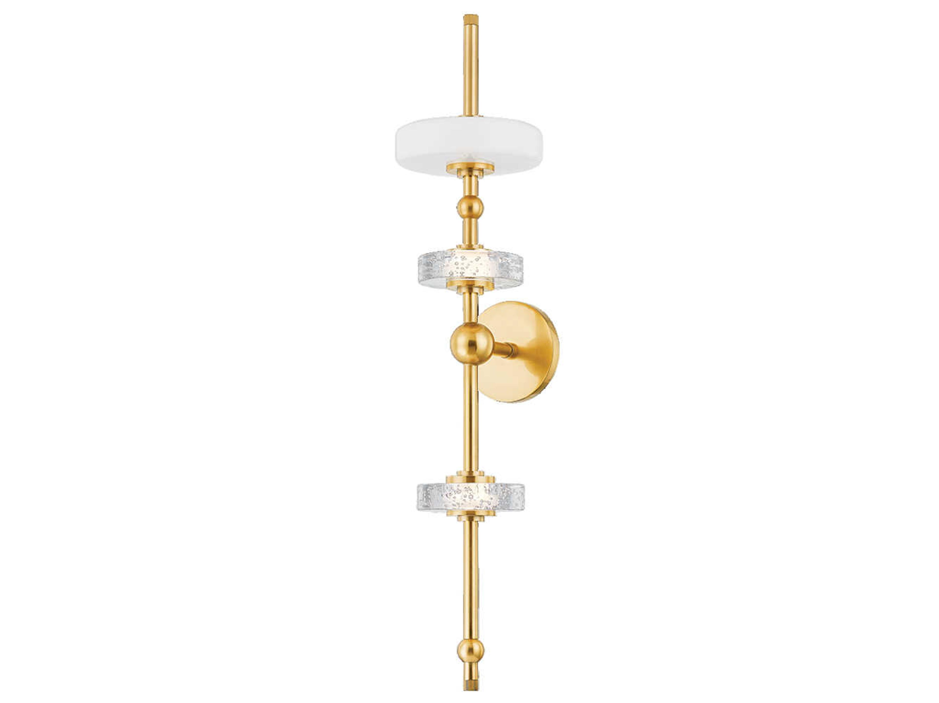 Hudson Valley Maynard 3-Light Aged Brass Wall Sconce