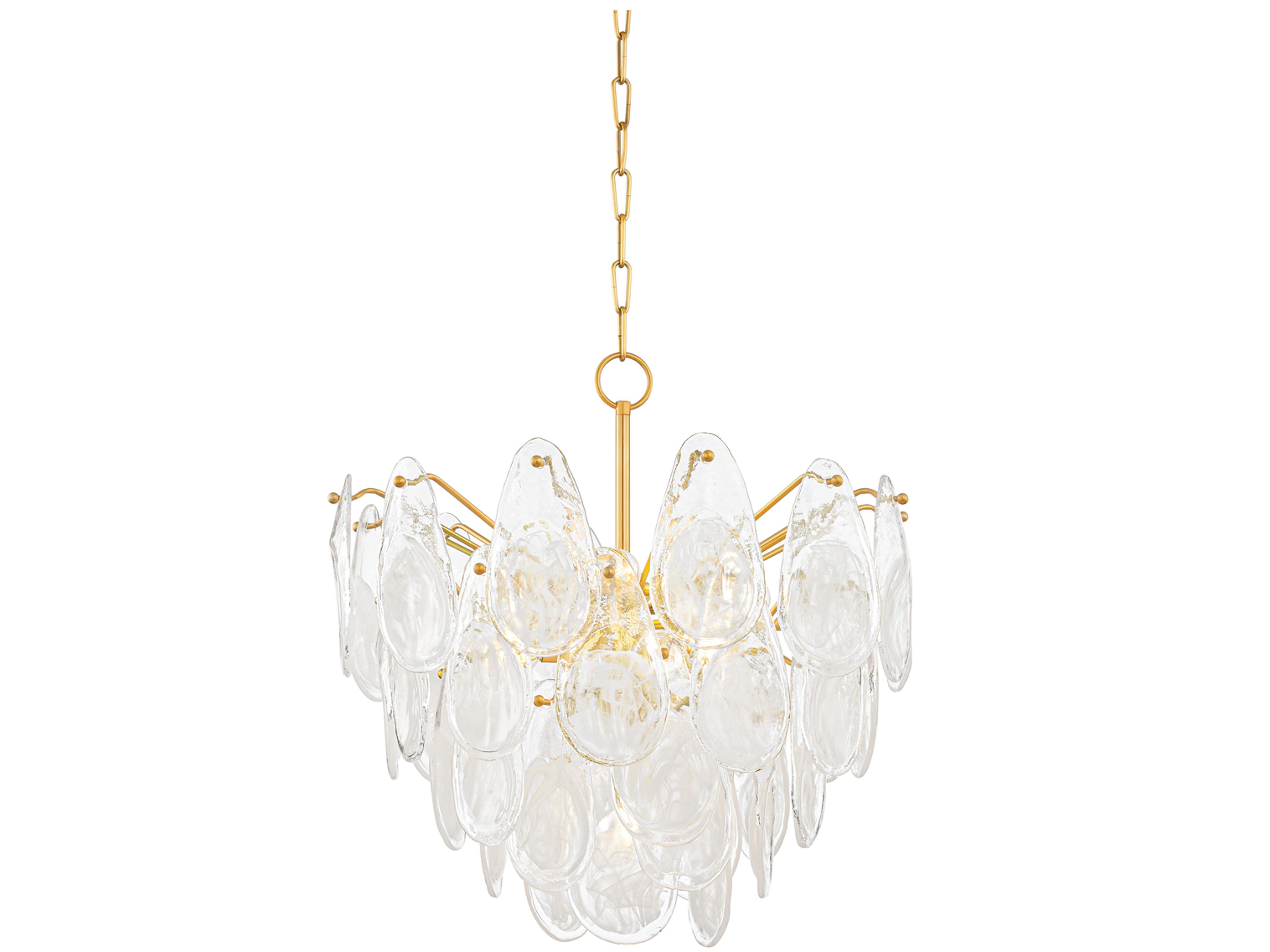 Hudson Valley Darcia 7-Light Aged Brass Chandelier