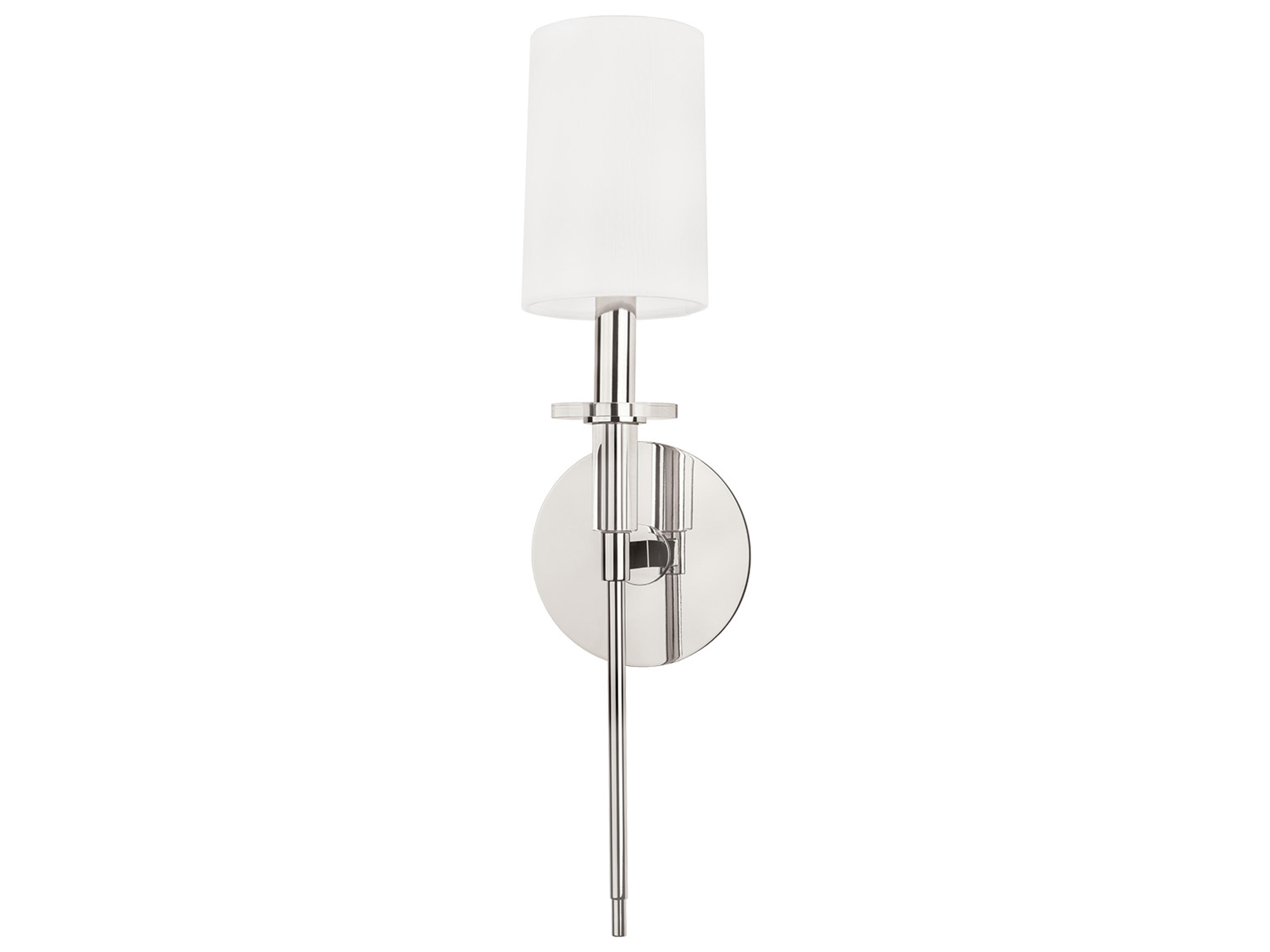 Hudson Valley Amherst 1-Light Polished Nickel Wall Sconce