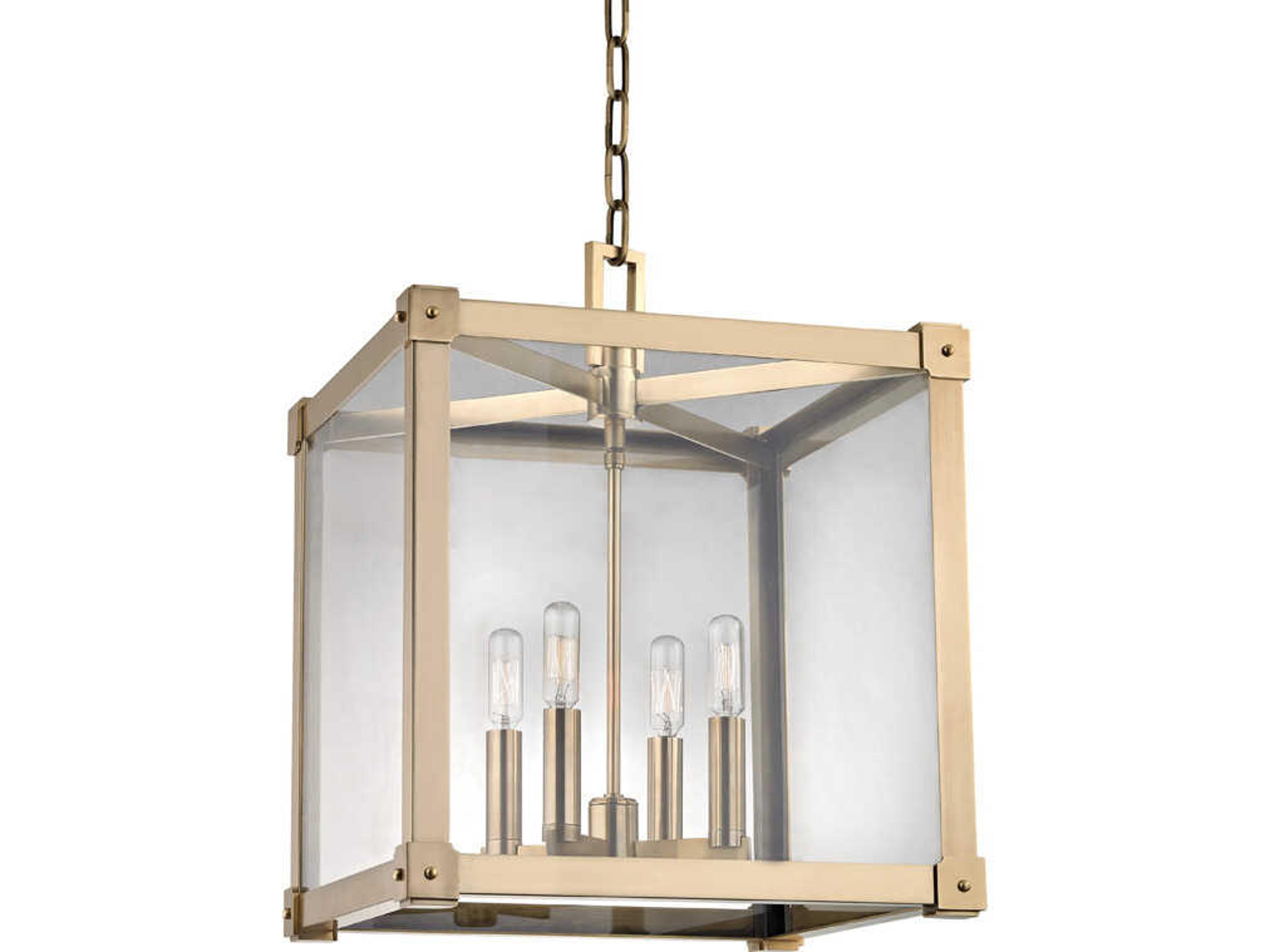 Hudson Valley Forsyth 4-Light Aged Brass Pendant