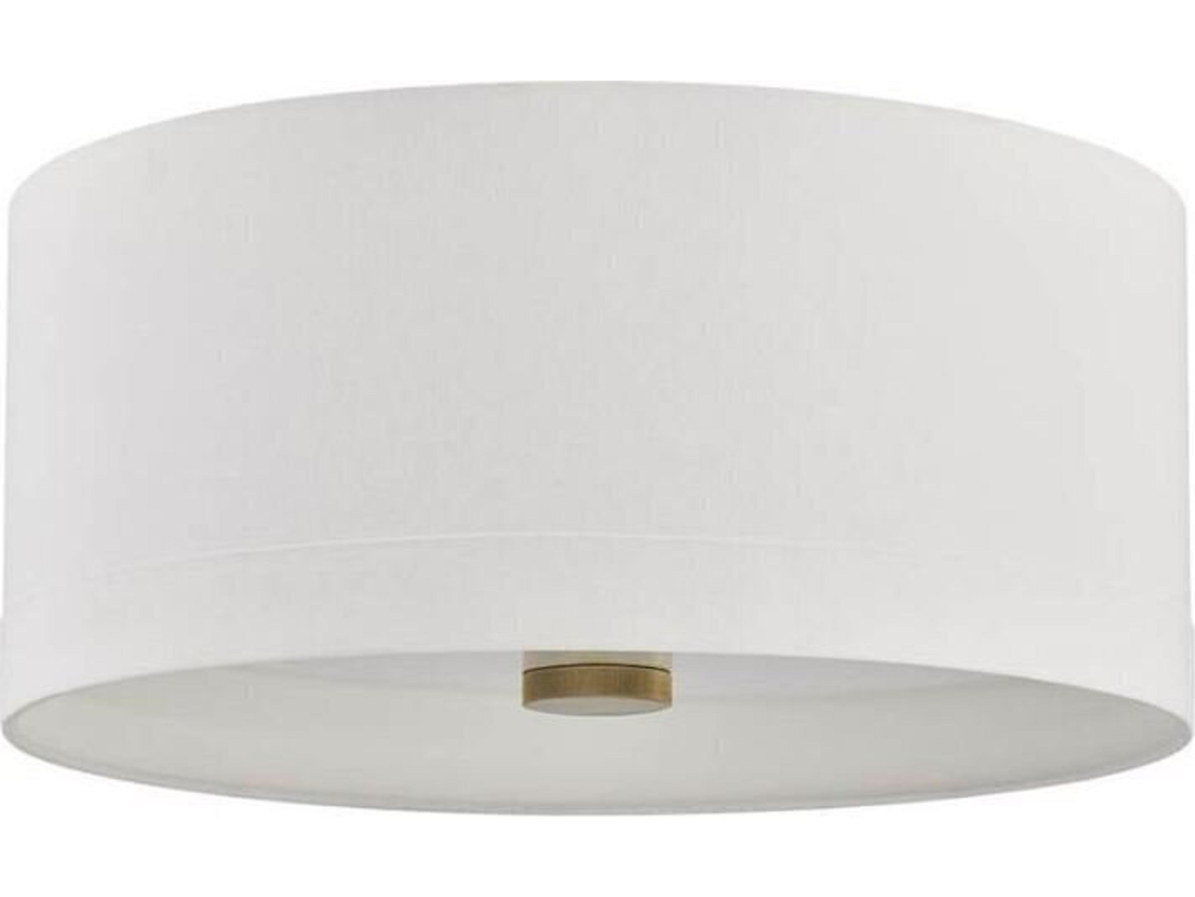 Hudson Valley Ashland 4-Light Aged Brass Drum Flush Mount