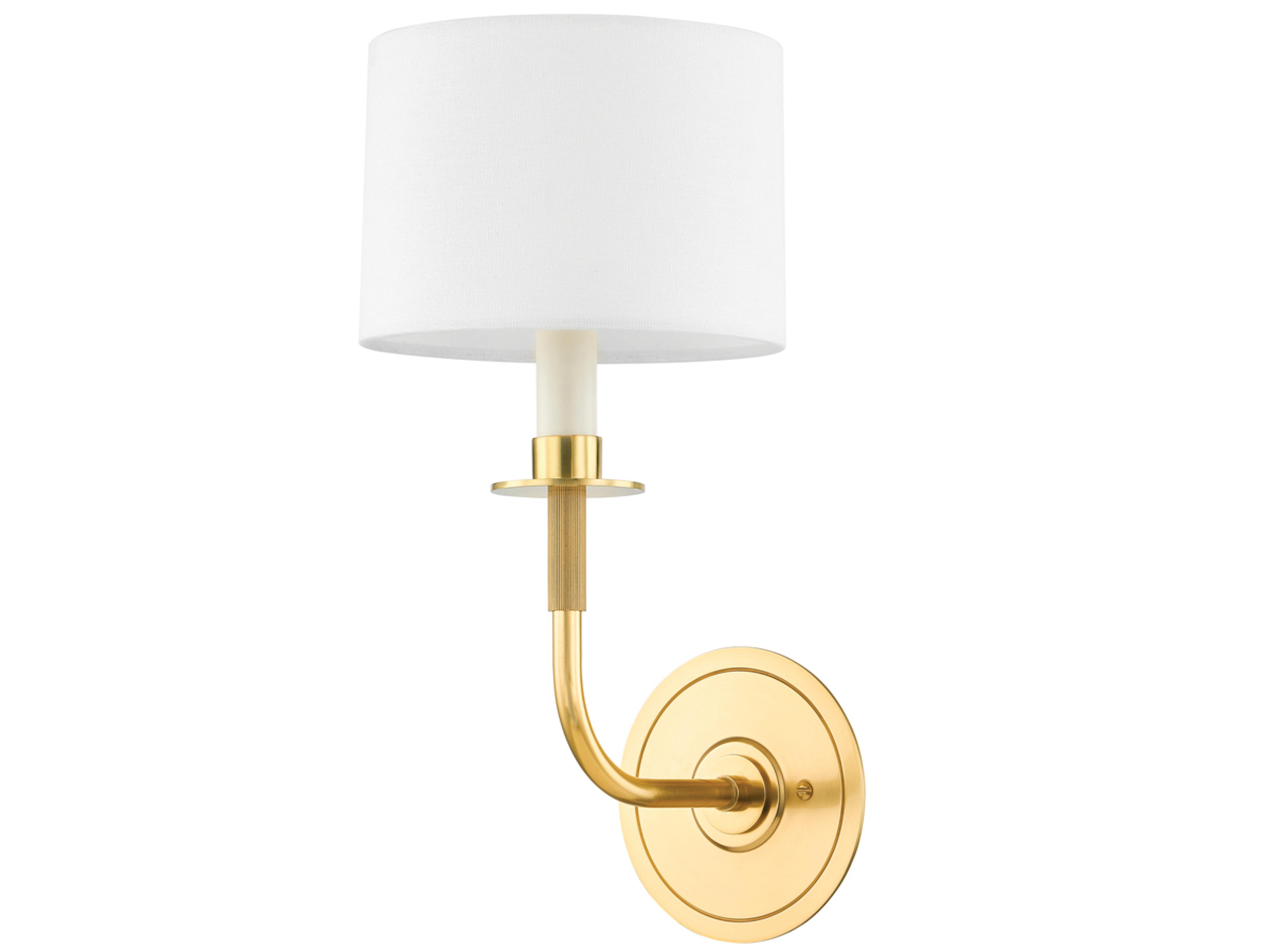 Paramus 1-Light Aged Brass Wall Sconce