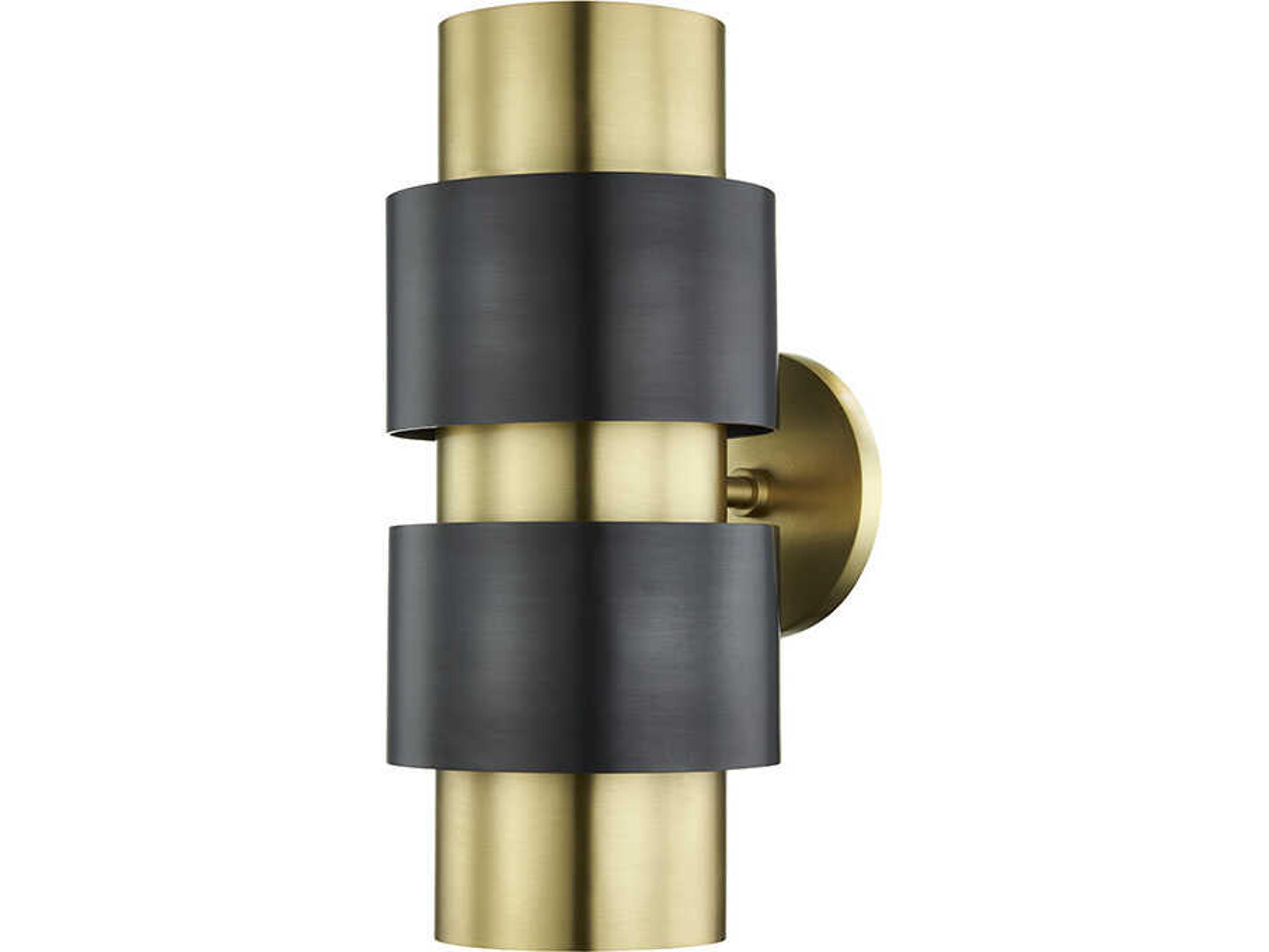 Hudson Valley Cyrus 2-Light Aged Brass Old Bronze Wall Sconce