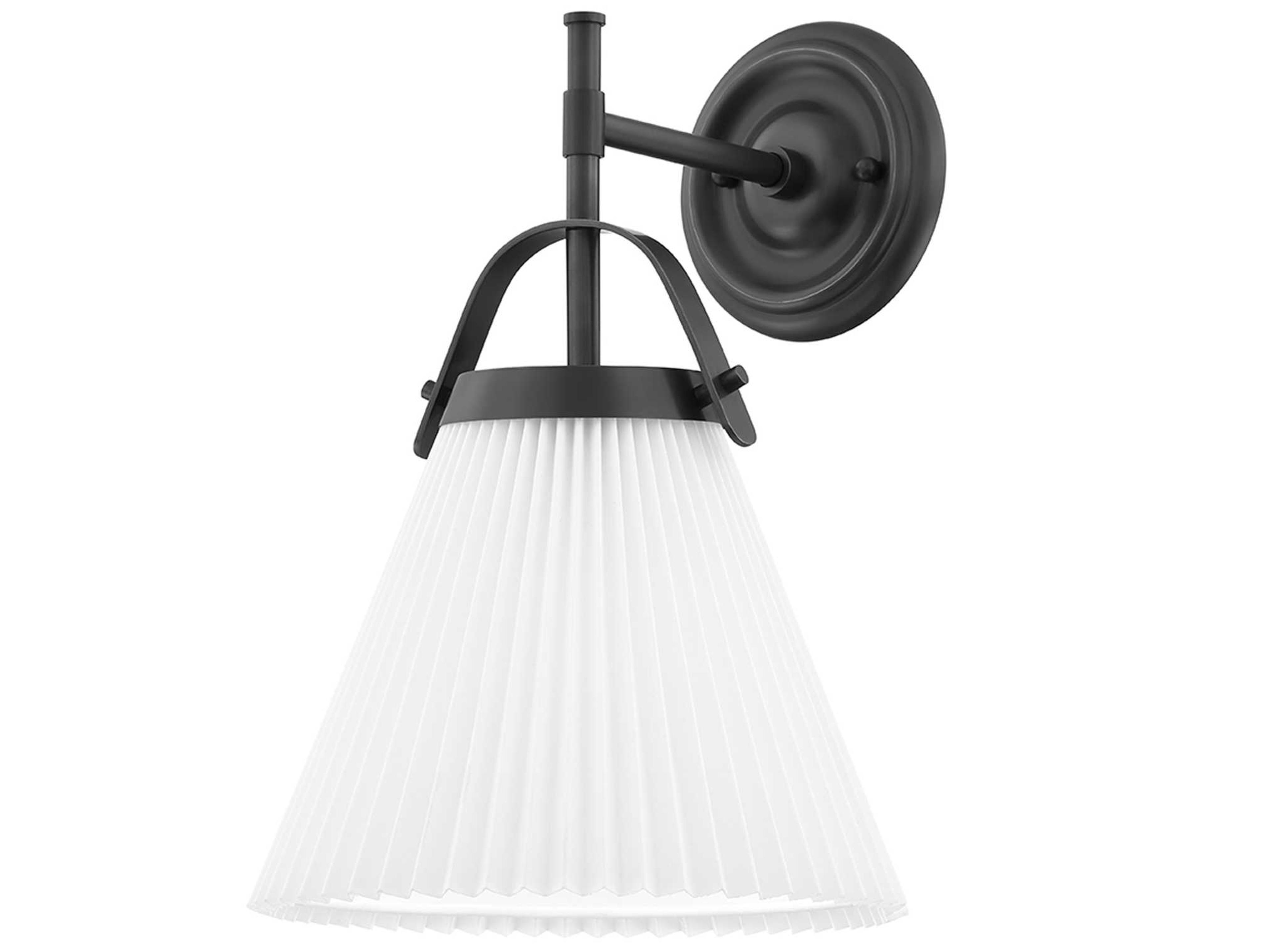 Hudson Valley Aldridge 1-Light Old Bronze White Wall Sconce