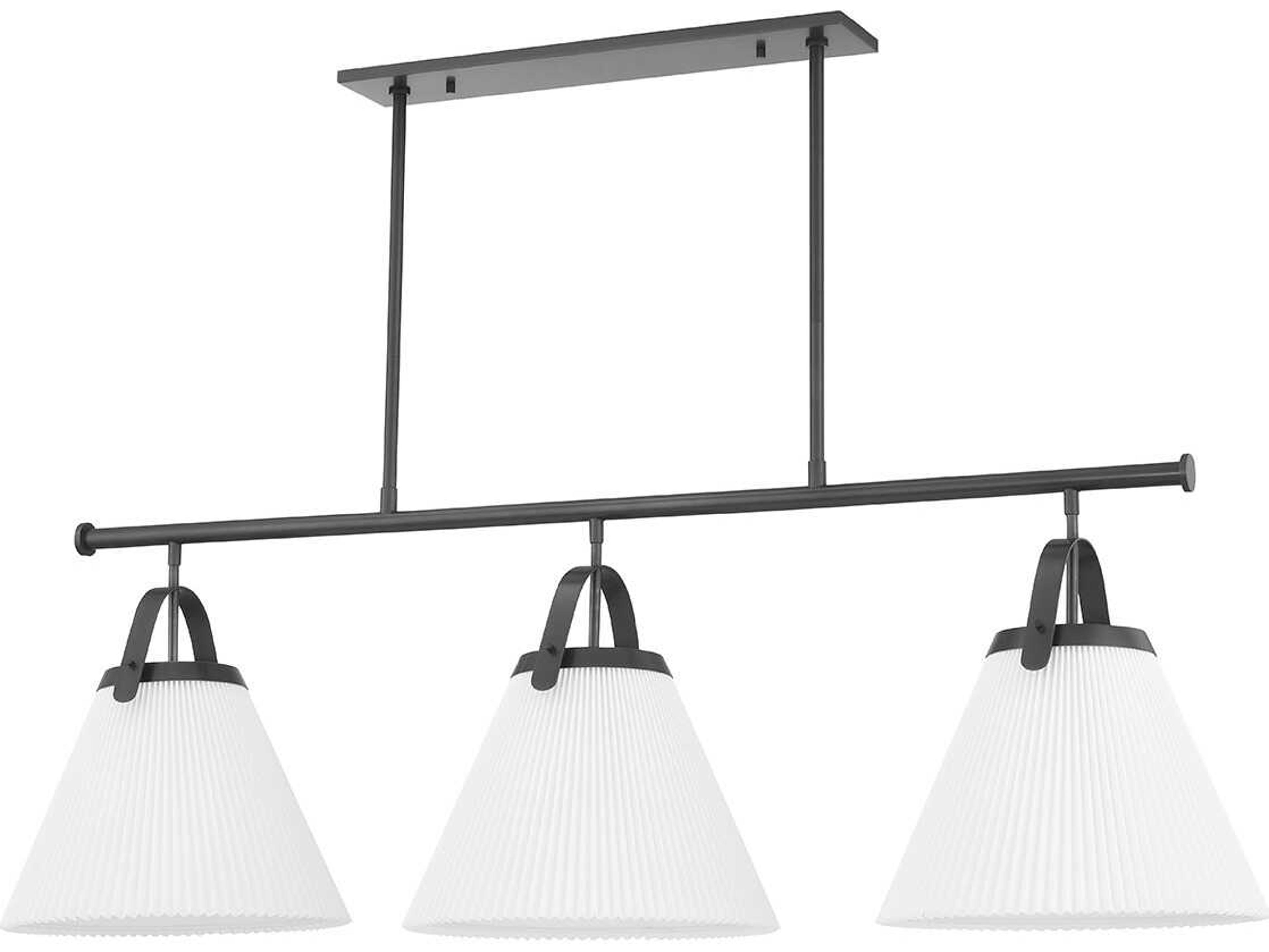 Hudson Valley Aldridge 3-Light Old Bronze White Island Pendant