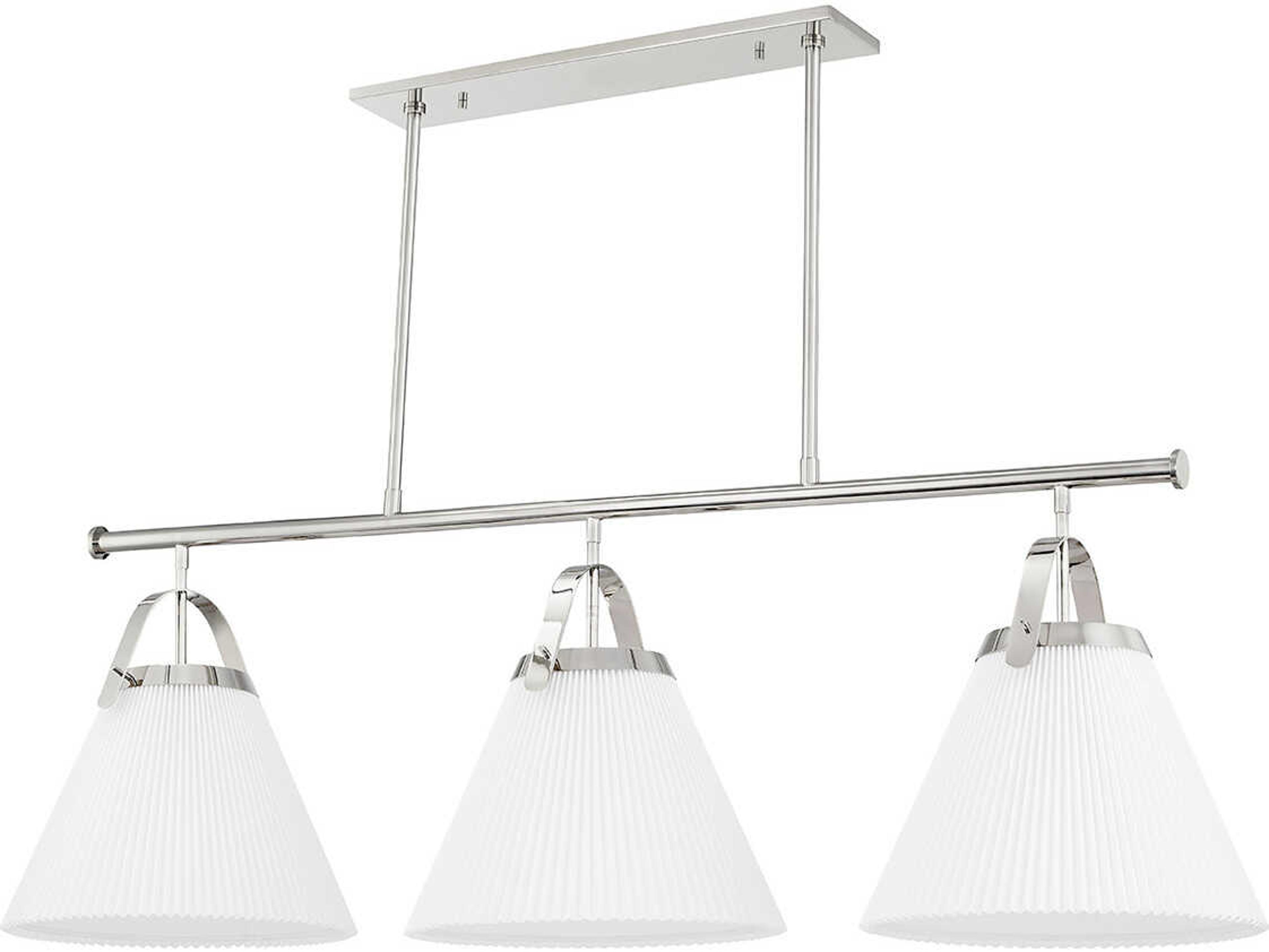 Hudson Valley Aldridge 3-Light Polished Nickel Island Pendant