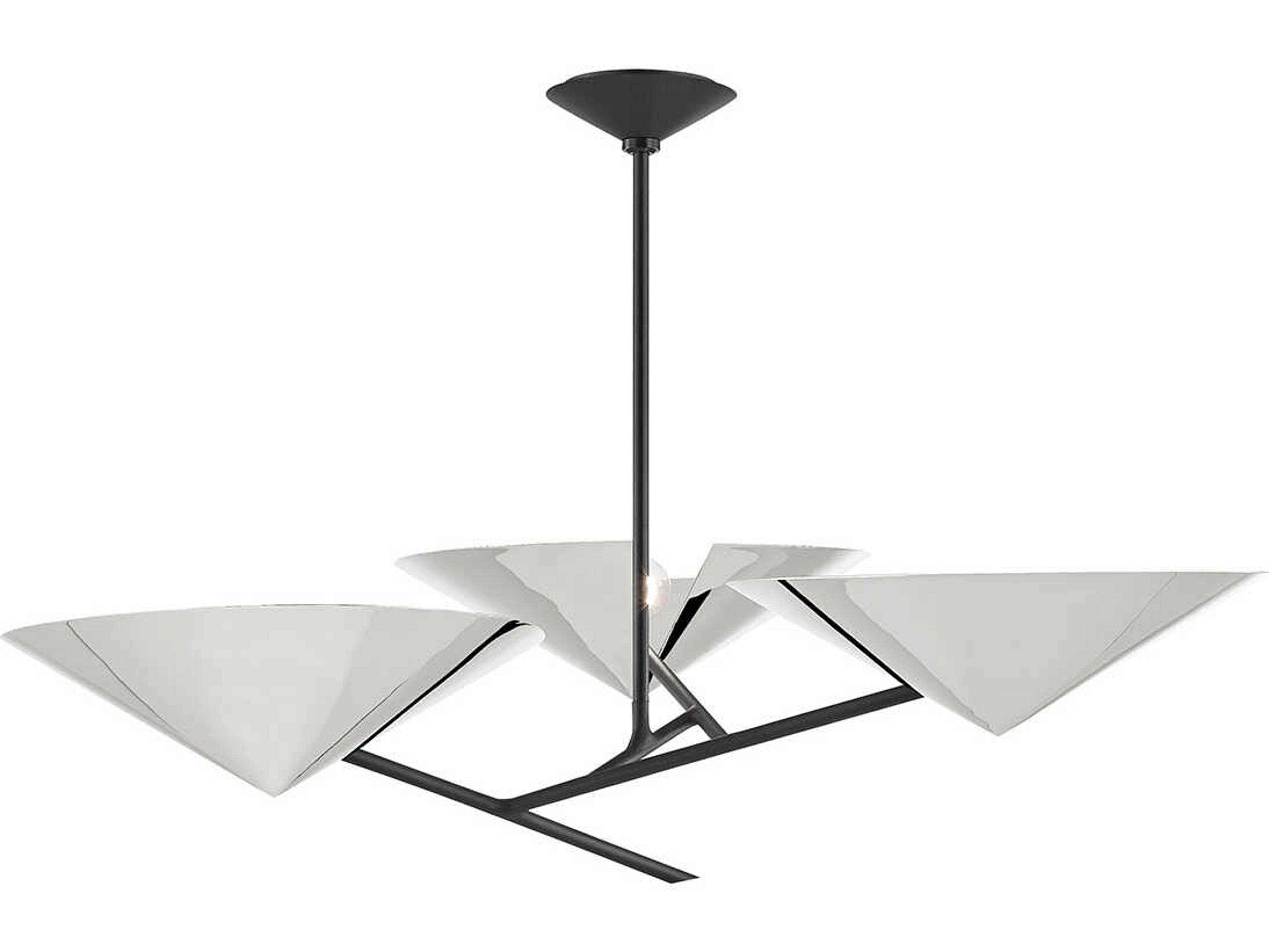 Hudson Valley Equilibrium 3-Light Polished Nickel Chandelier