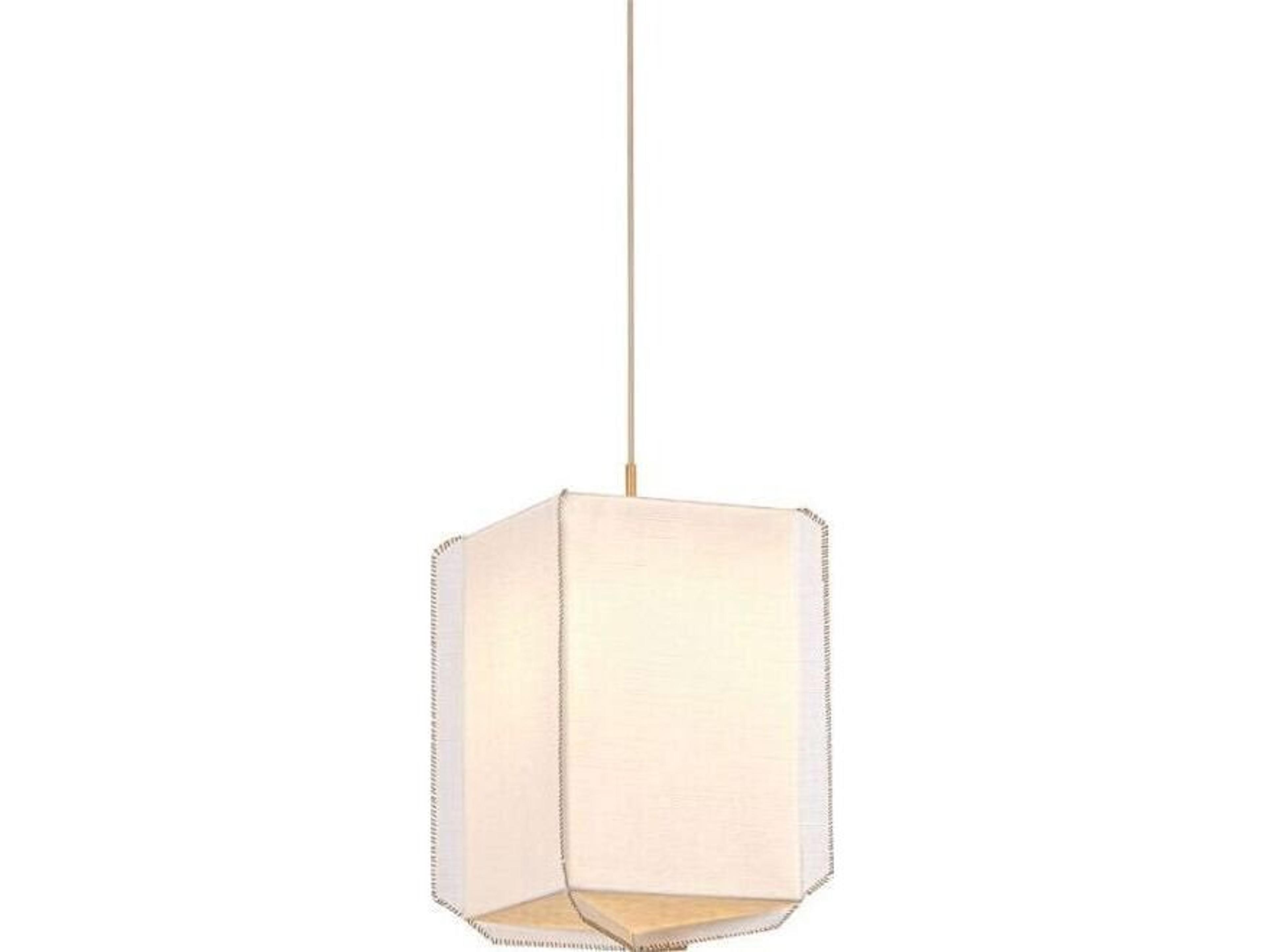 Louise 1-Light Patina Gold Leaf Linear Pendant
