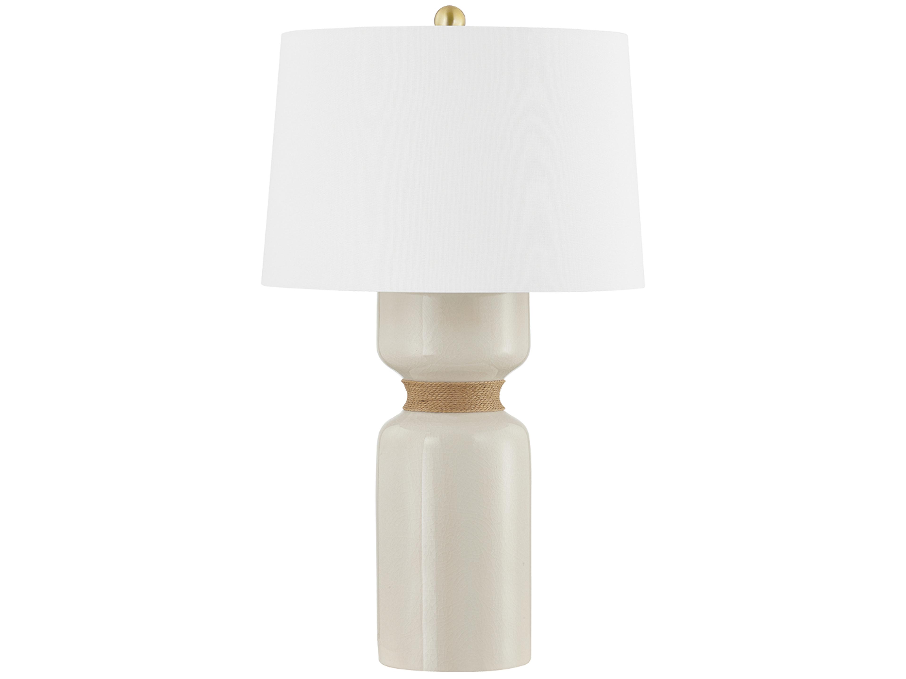 Hudson Valley Mindy Aged Brass Brown Buffet Lamp