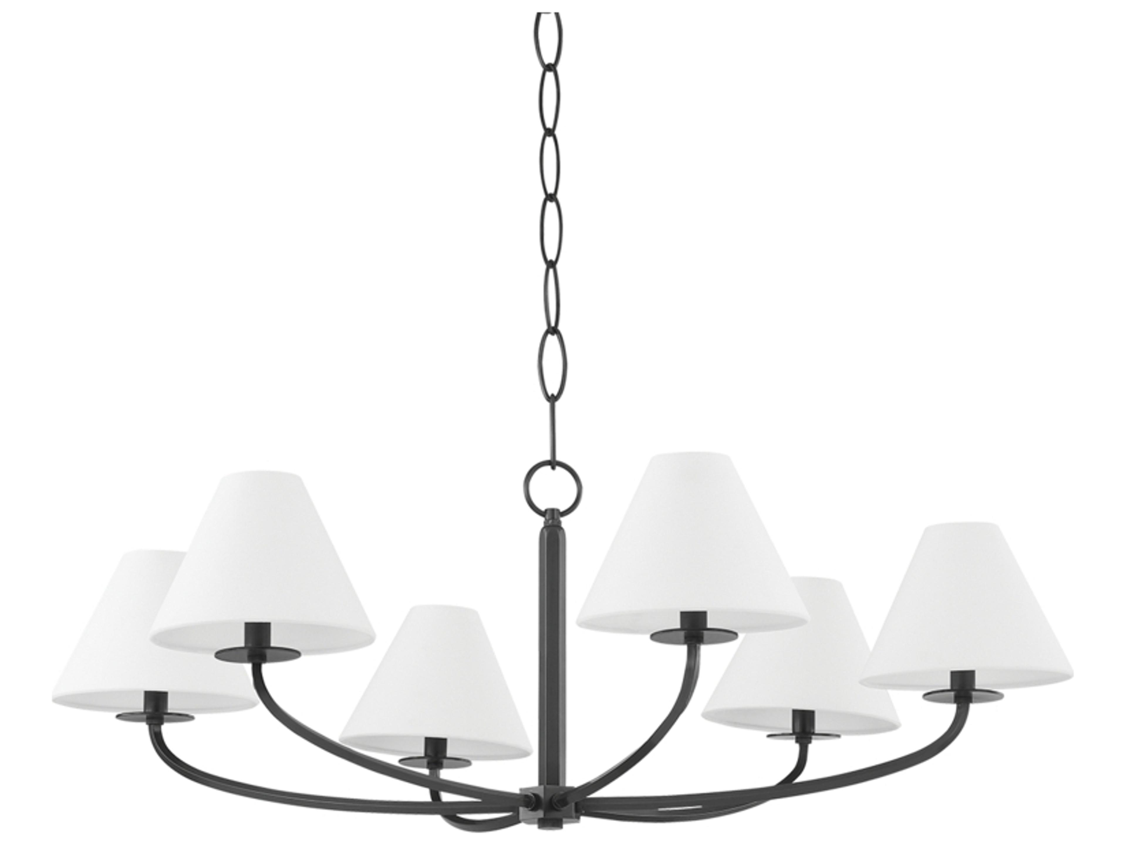 Hudson Valley Stacey 6-Light Old Bronze Empire Chandelier