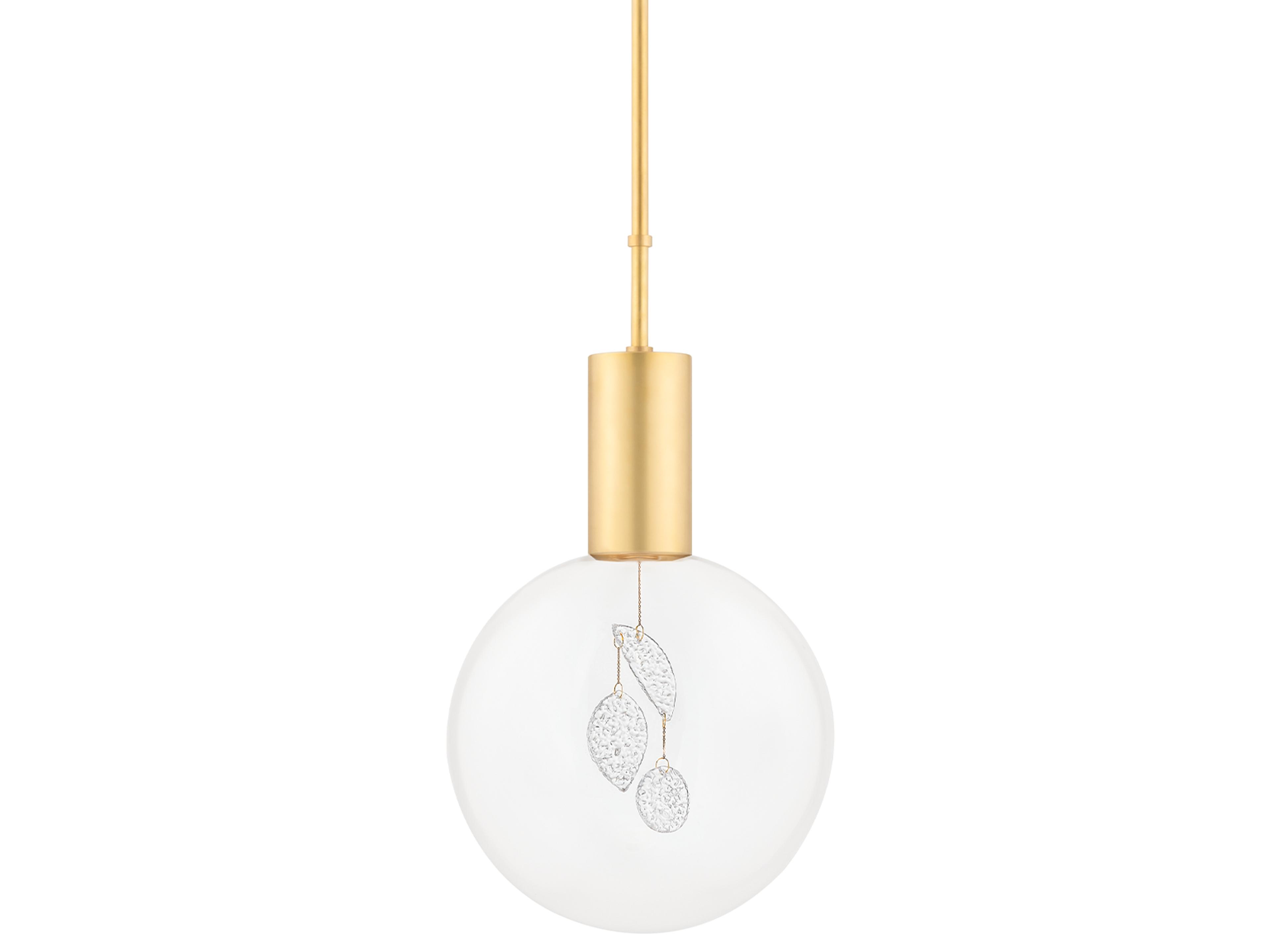 Hudson Valley Gio 1-Light Aged Brass Globe Mini Pendant
