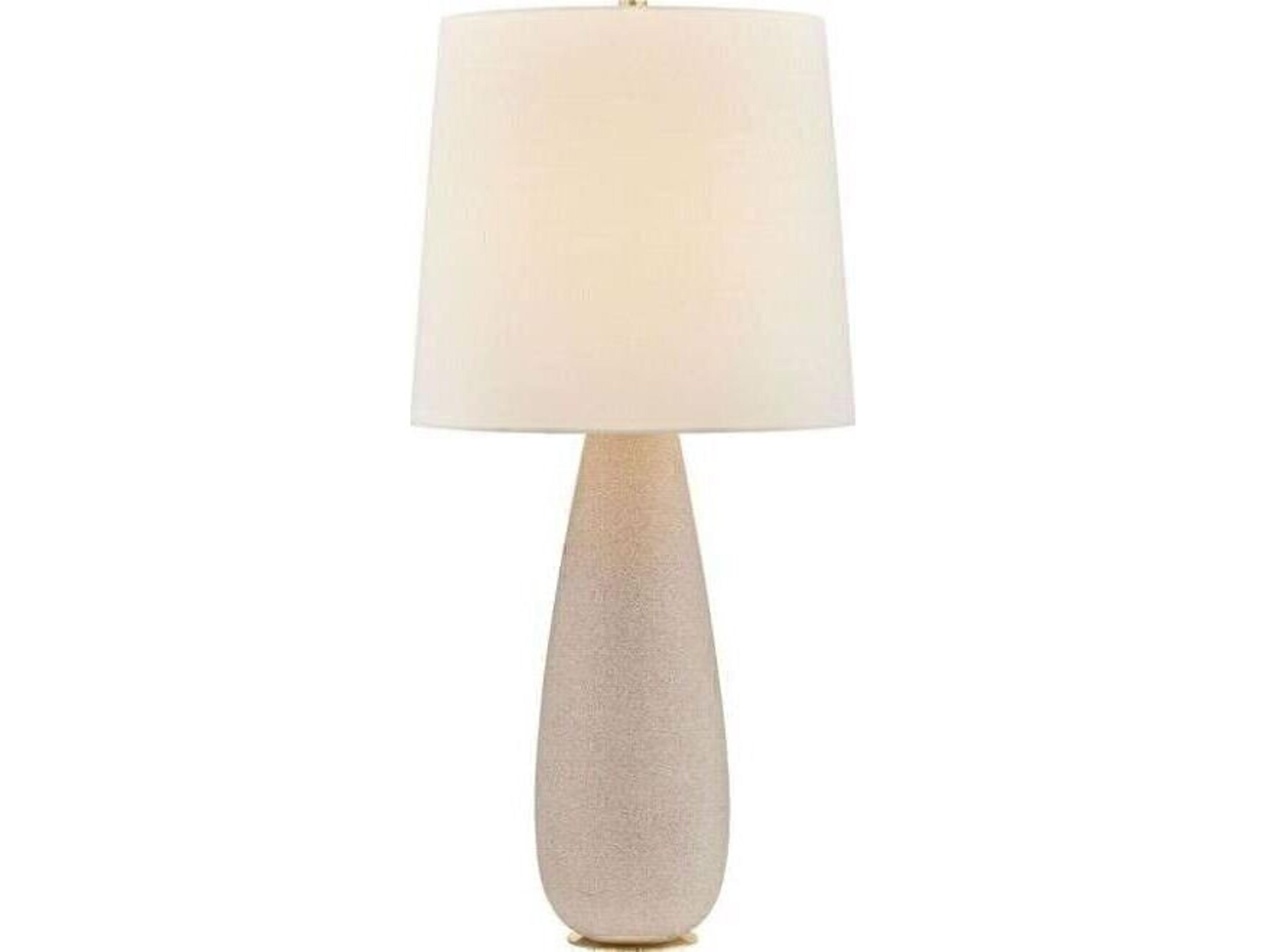 Hudson Valley Neelytown Aged Brass Ceramic Textured Edgecomb Buffet Lamp