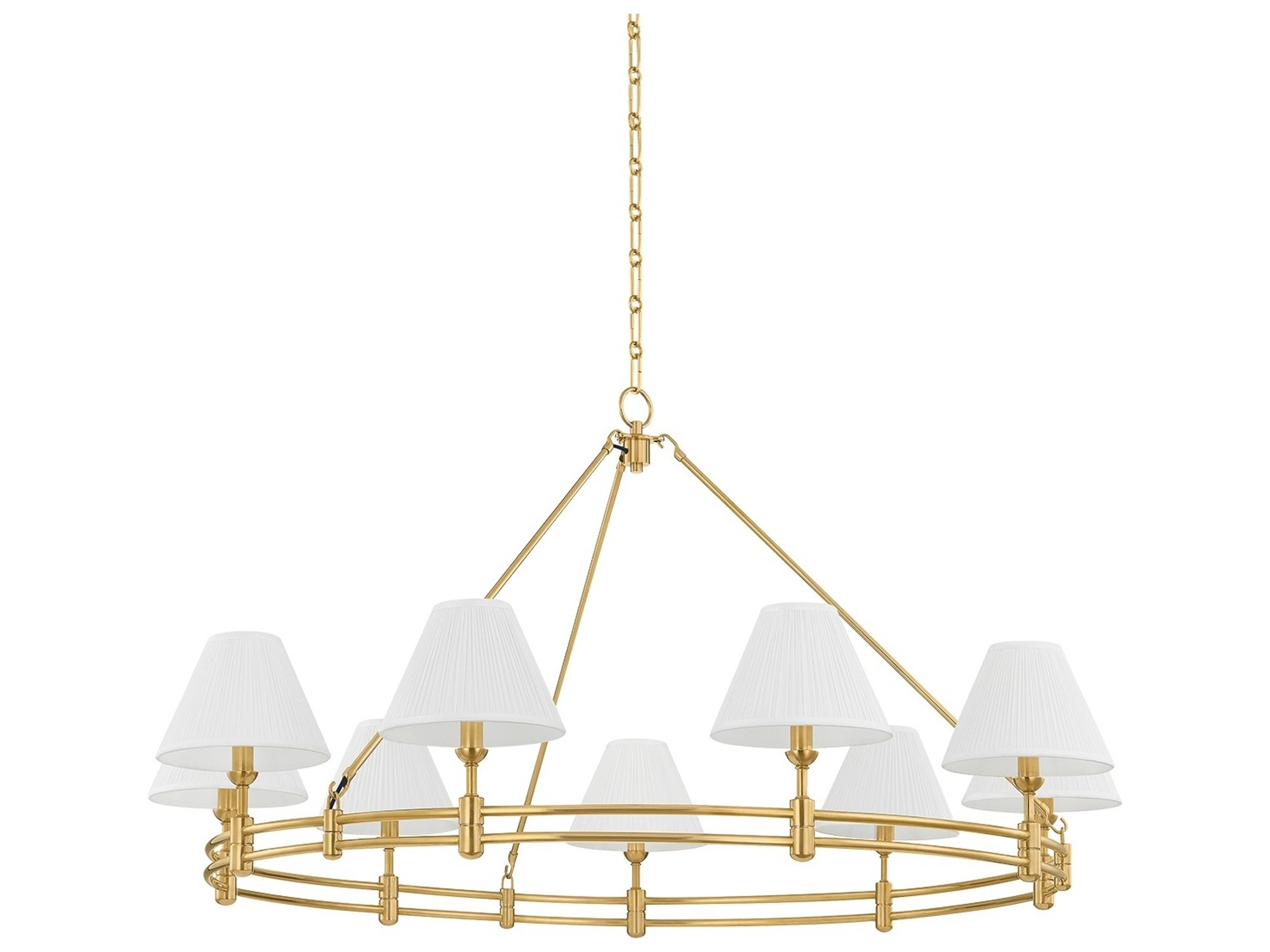 Hudson Valley Howard 9-Light Aged Brass Chandelier