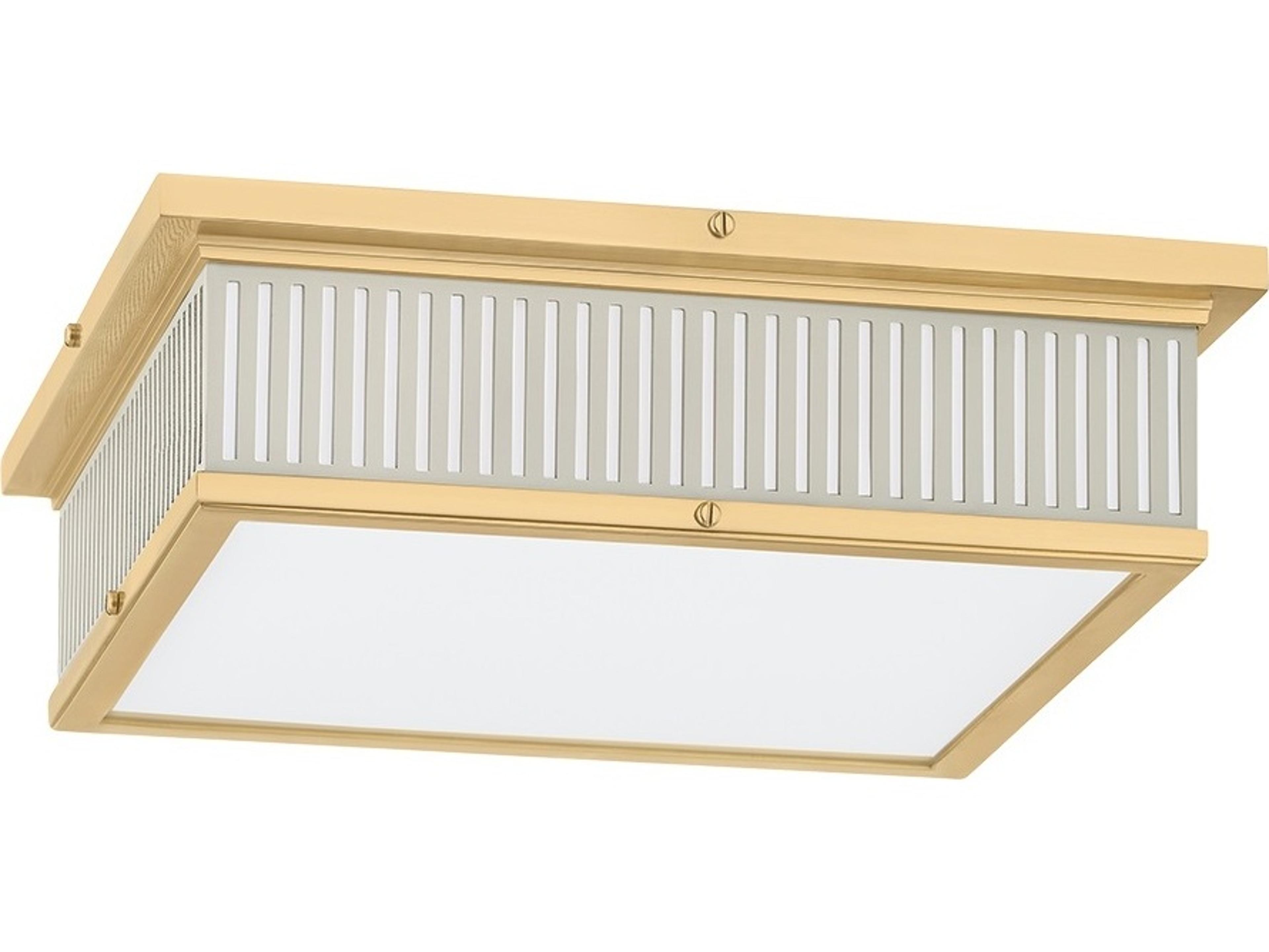 Hudson Valley Ashdown 1-Light White Flush Mount