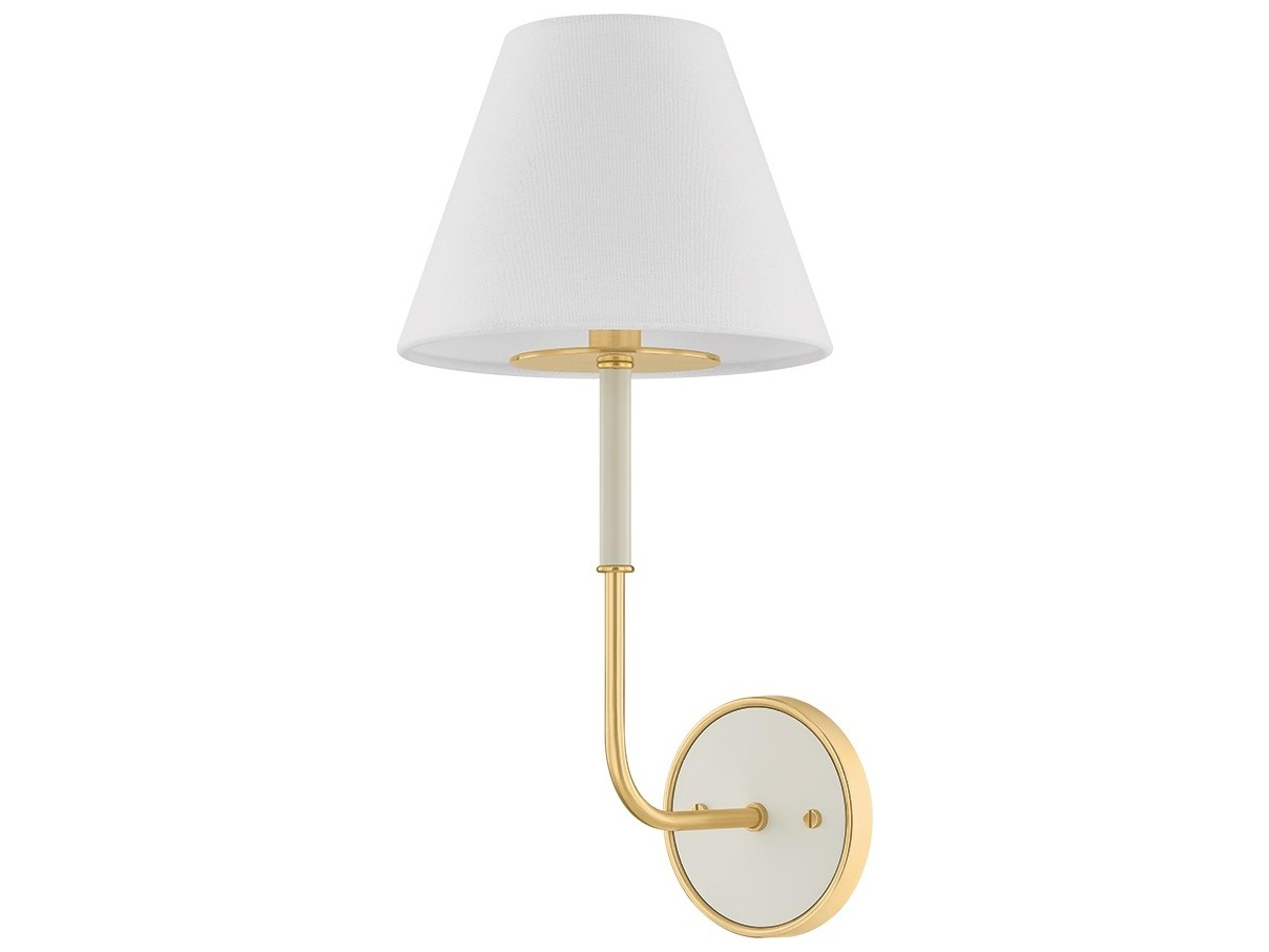 Hudson Valley Wedgewood 1-Light Gold Wall Sconce