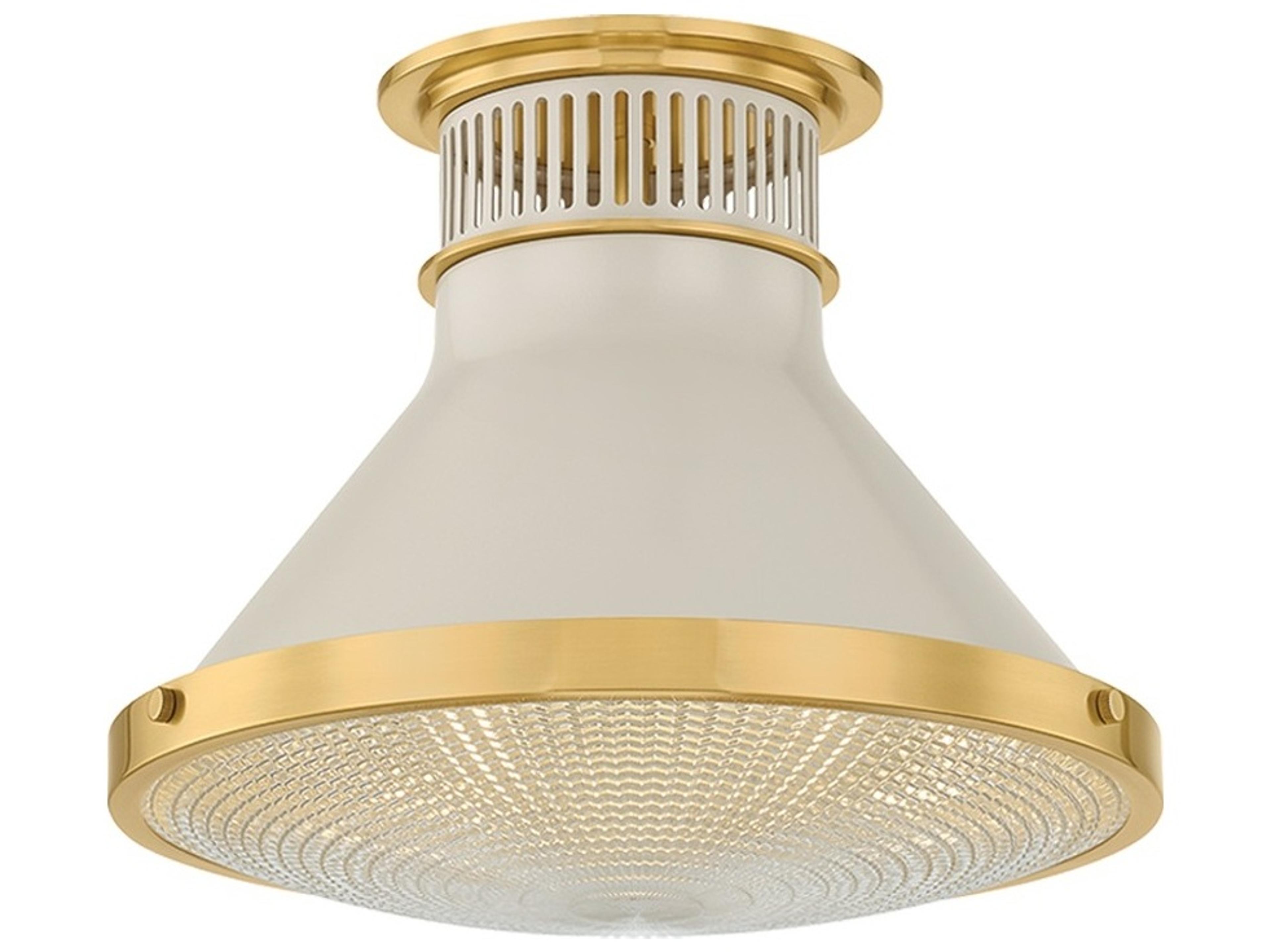 Hudson Valley Highclere 1-Light Off White Flush Mount
