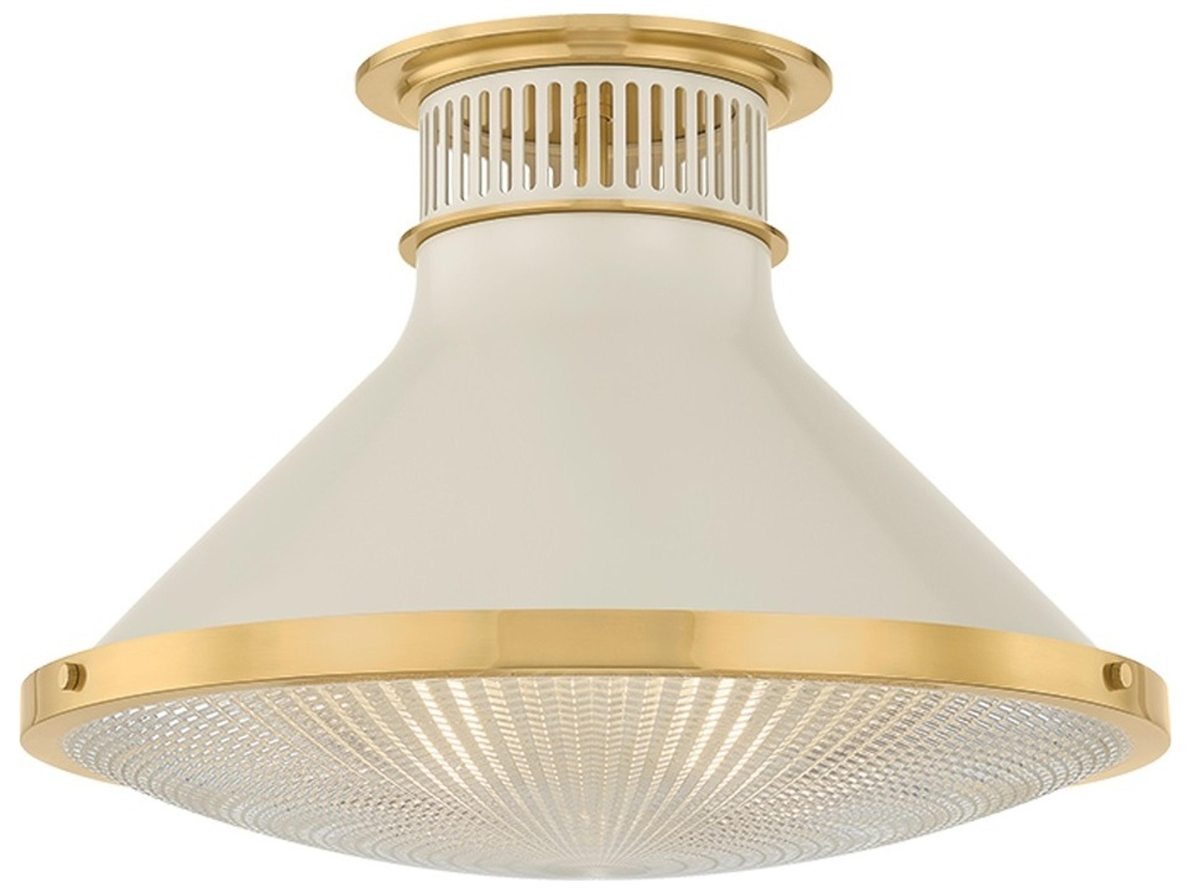 Hudson Valley Highclere 1-Light Off White Flush Mount