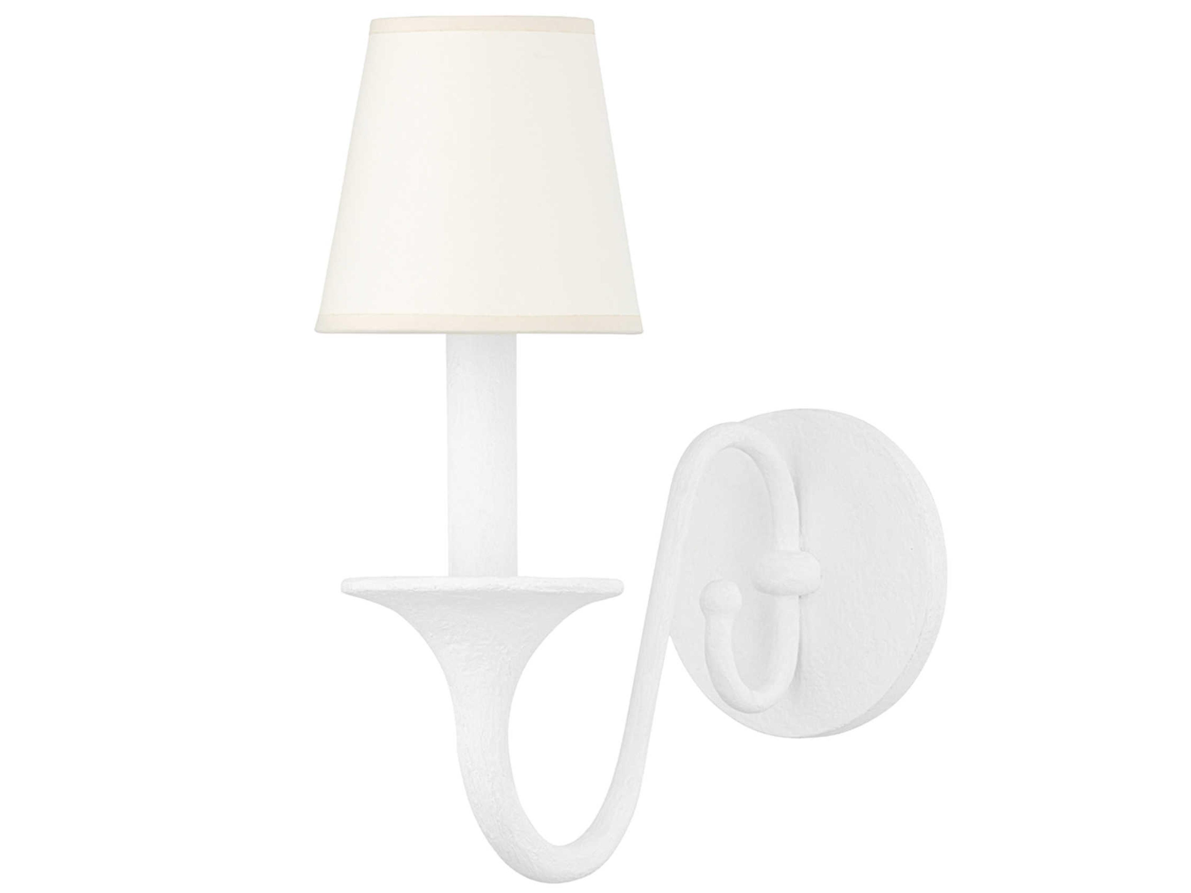 Hudson Valley Windsor 1-Light White Plaster Wall Sconce