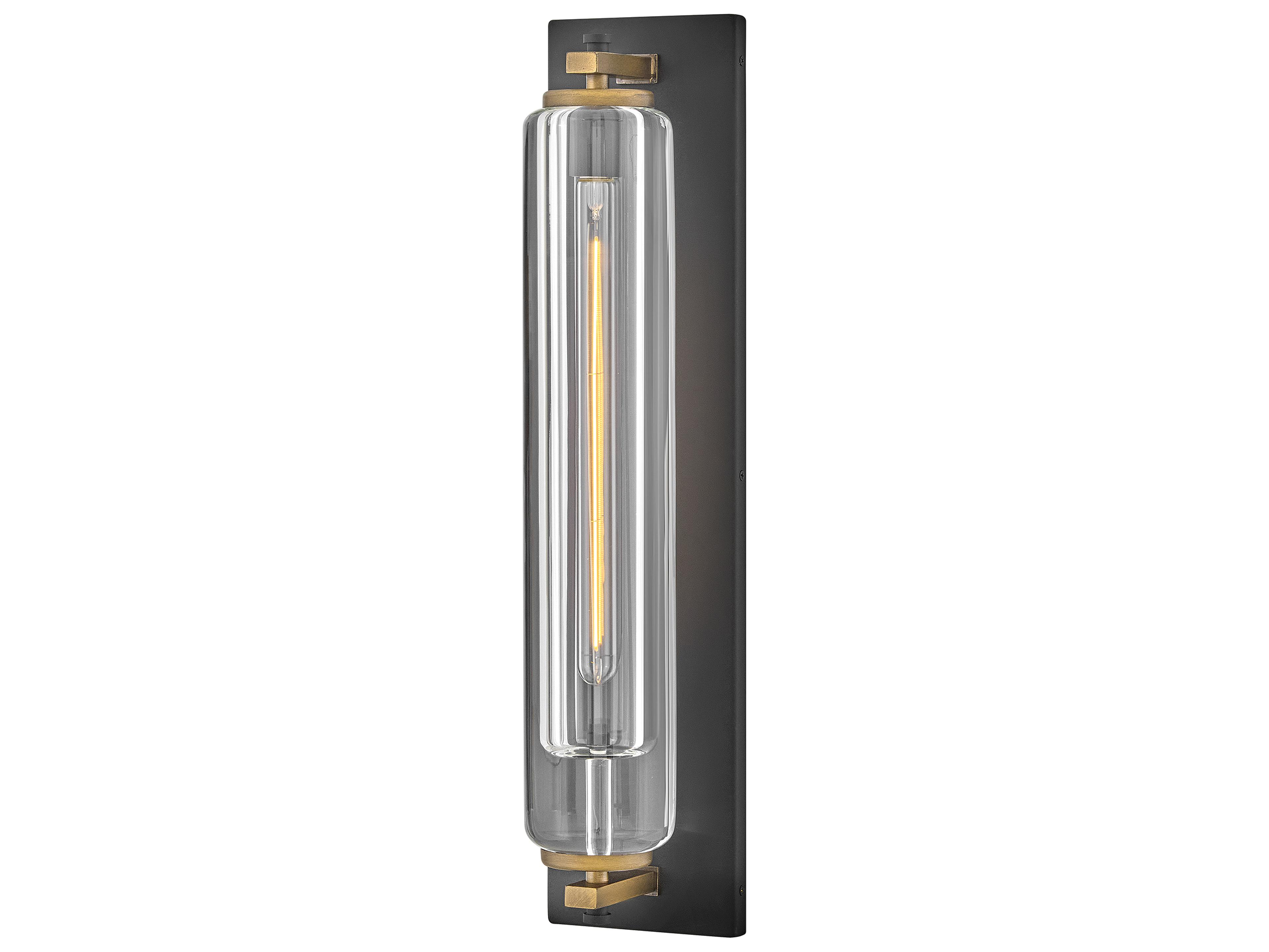 Hinkley Lourde 1-Light Black Heritage Brass Wall Sconce