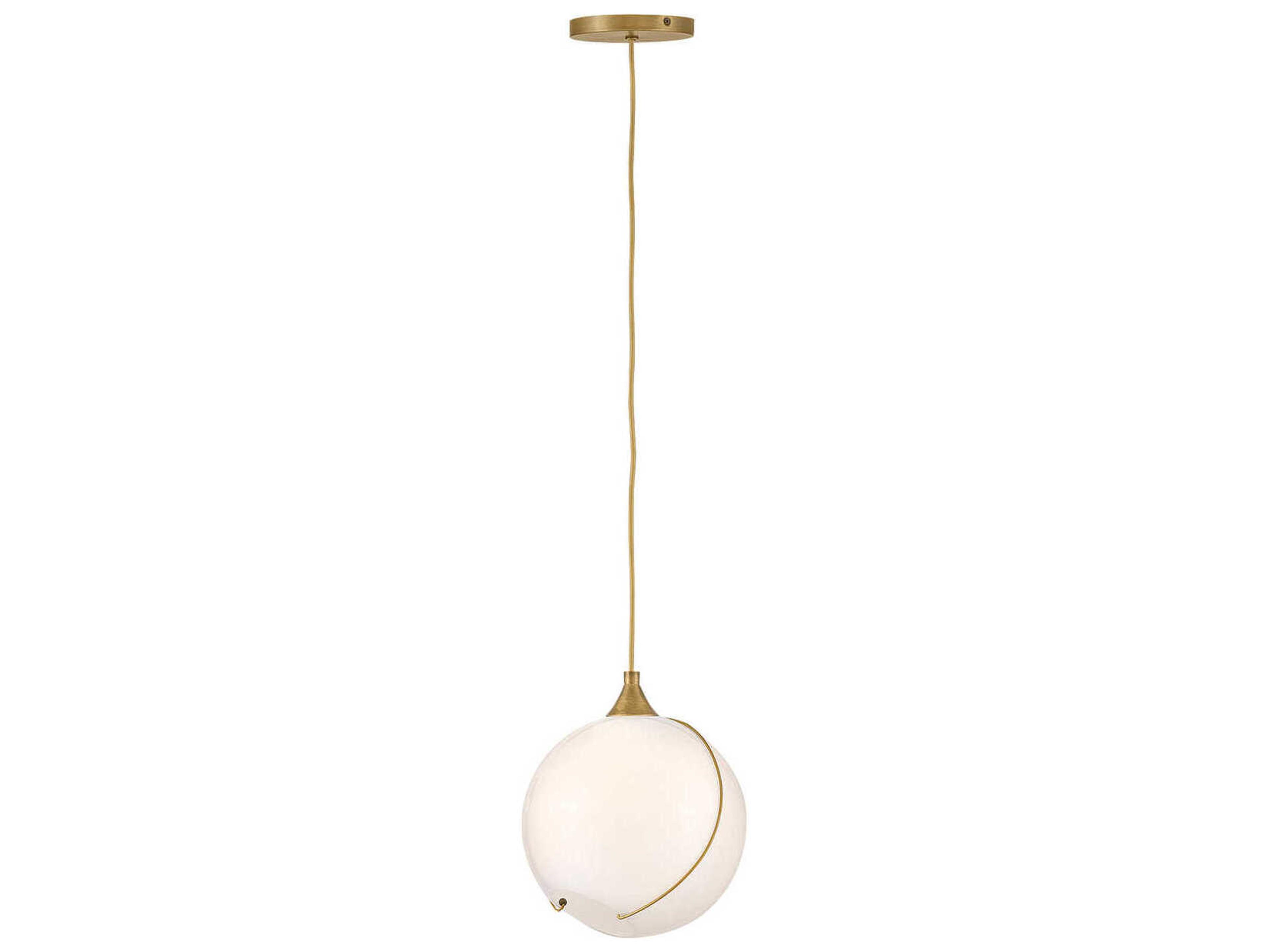 Hinkley Skye 1-Light Heritage Brass Globe Mini Pendant
