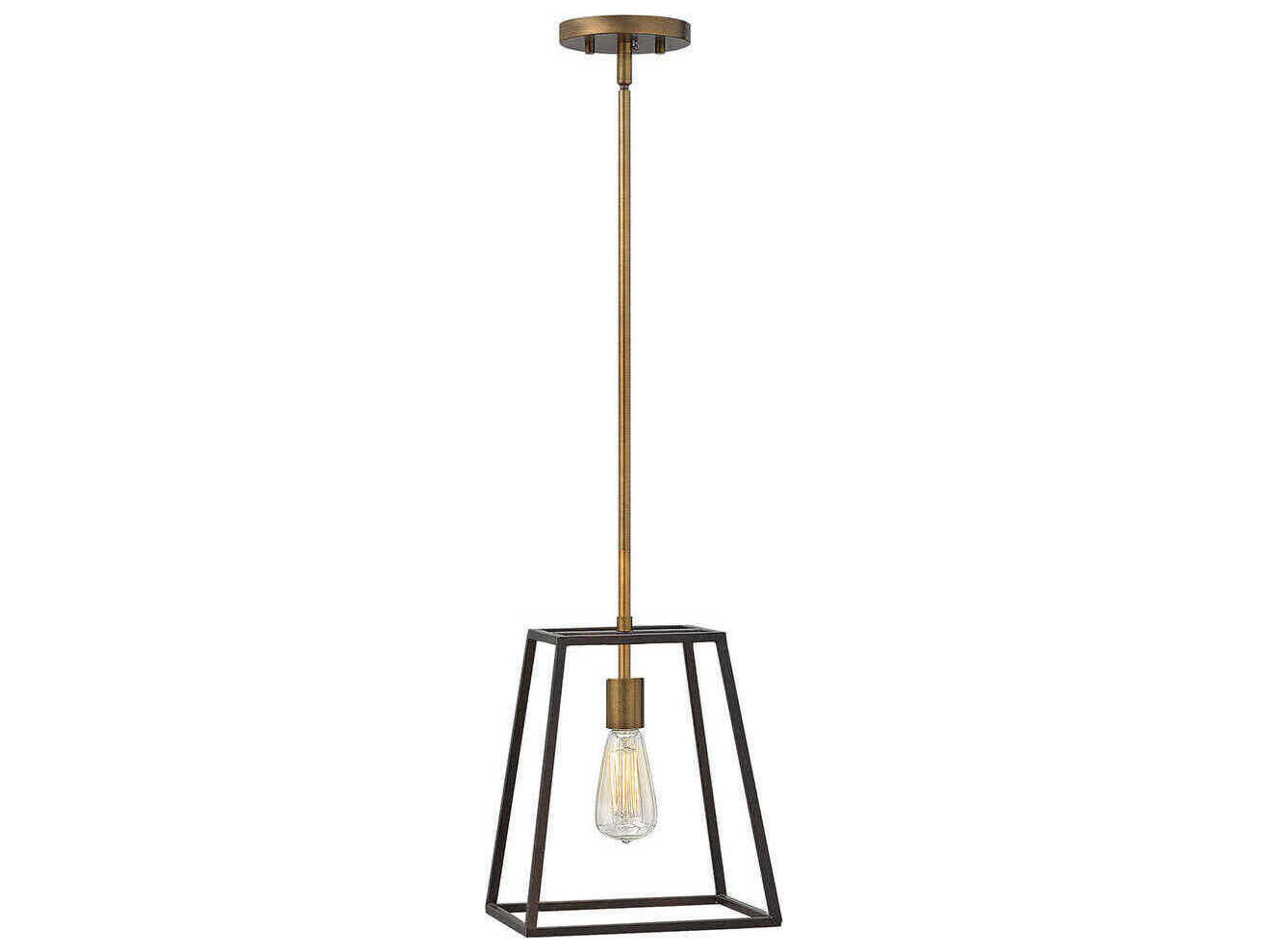 Hinkley Fulton 1-Light Bronze Brown Geometric Pendant