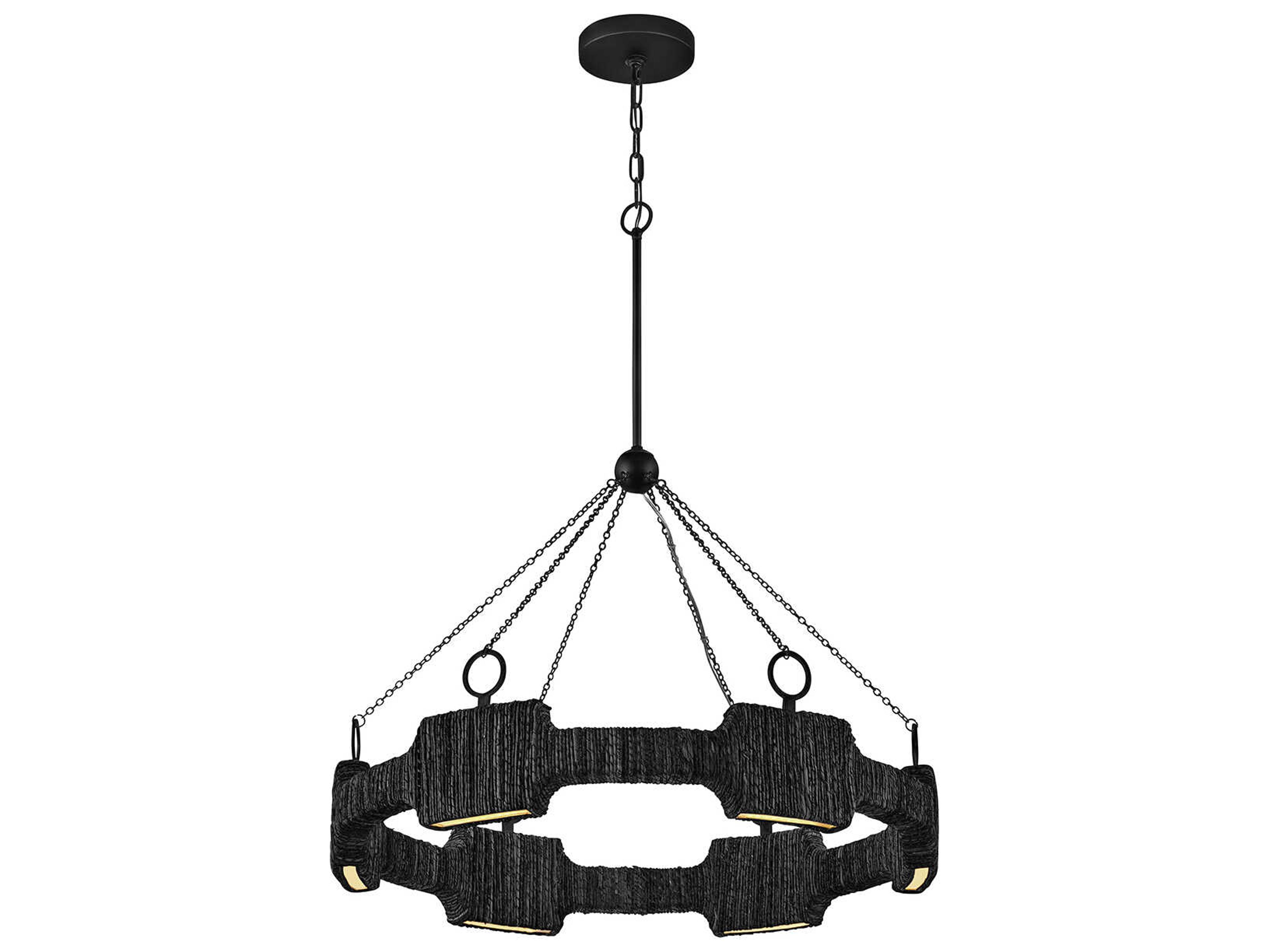 Hinkley Raffi Carbon Black Round Pendant