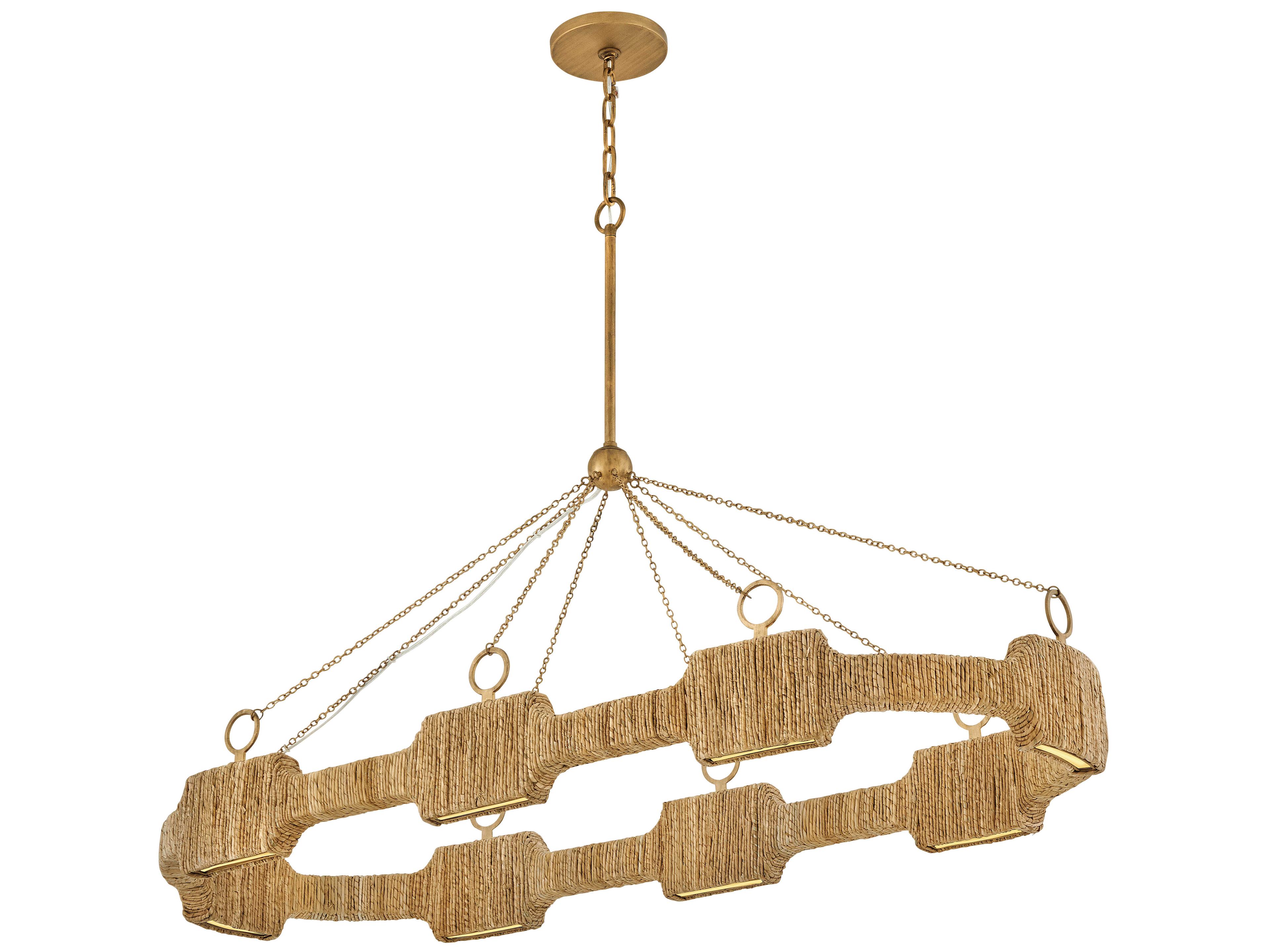 Hinkley Raffi 1-Light Burnished Gold LED Island Pendant