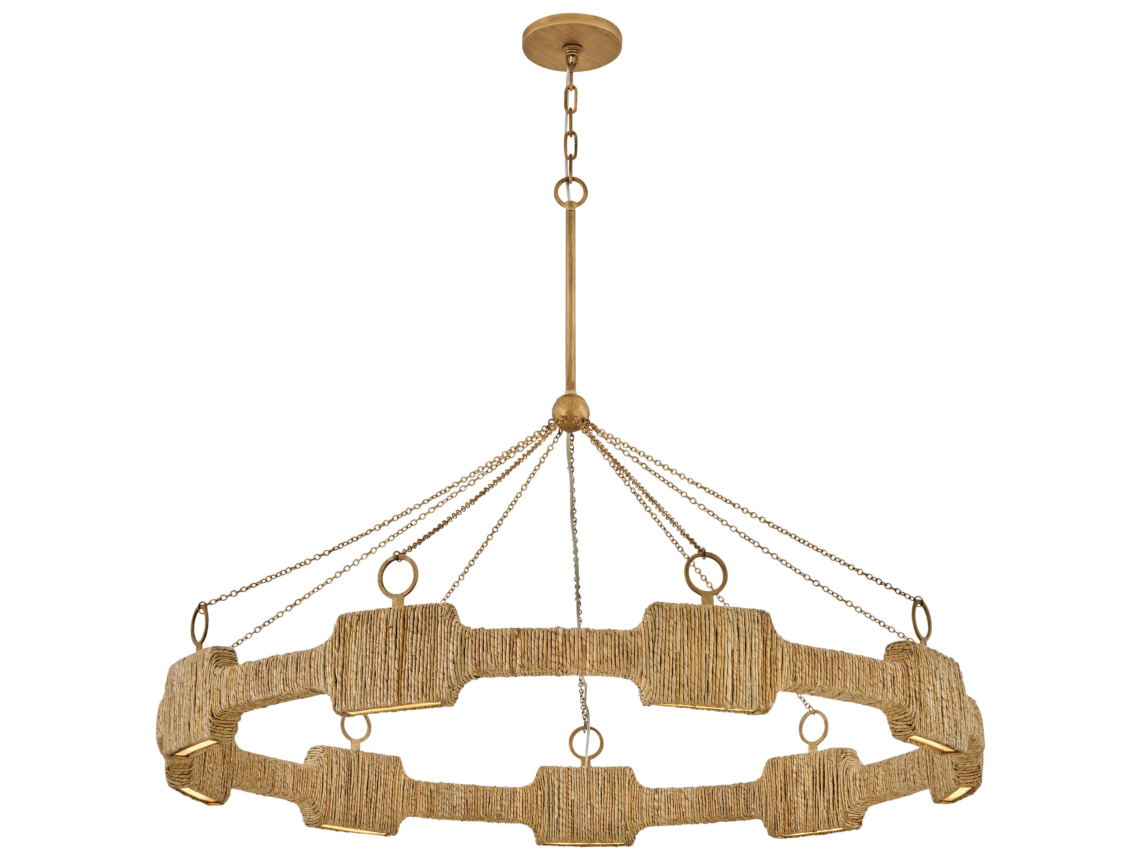 Hinkley Raffi 1-Light Burnished Gold LED Round Pendant