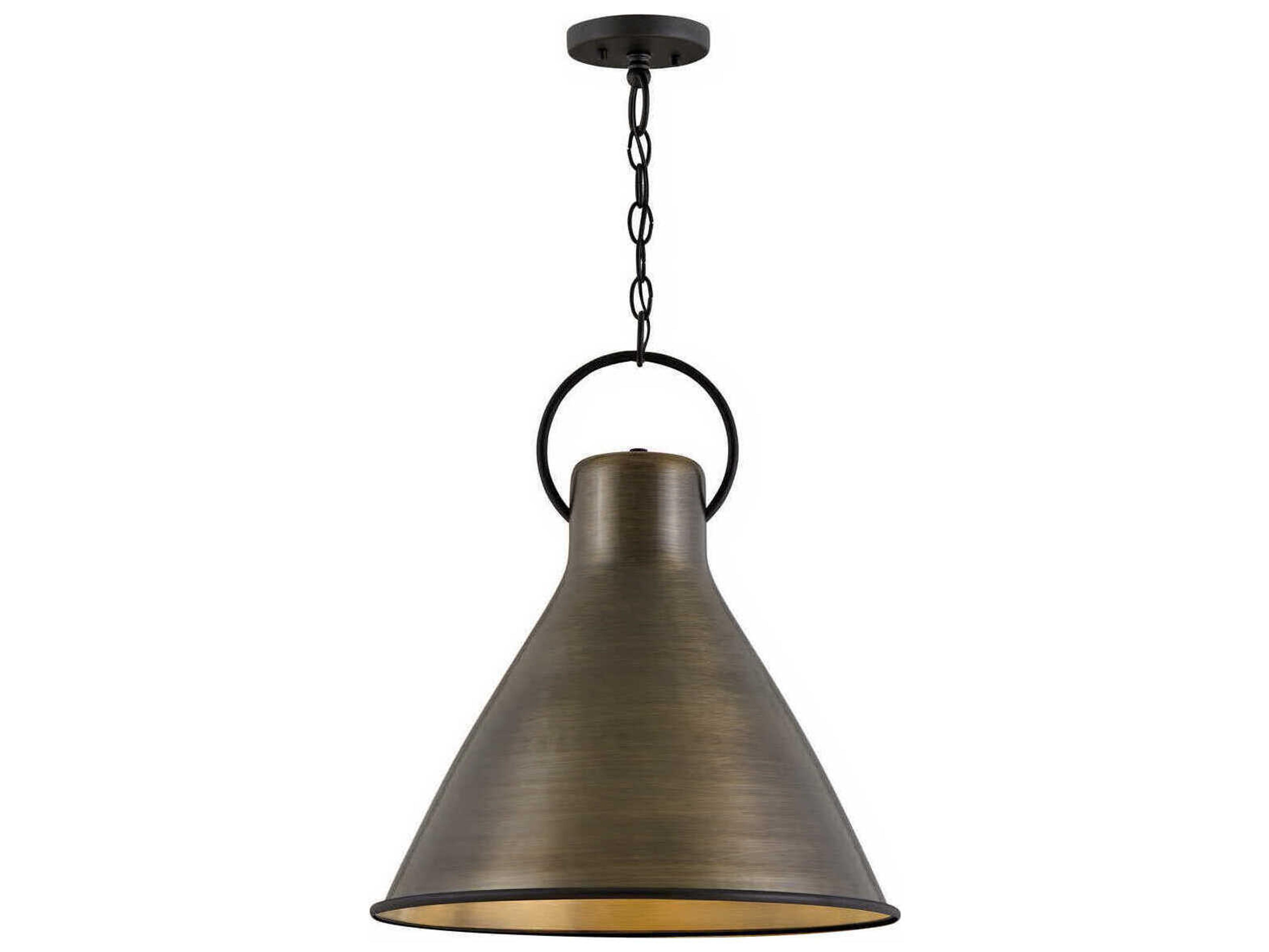 Hinkley Winnie 1-Light Dark Antique Brass Pendant