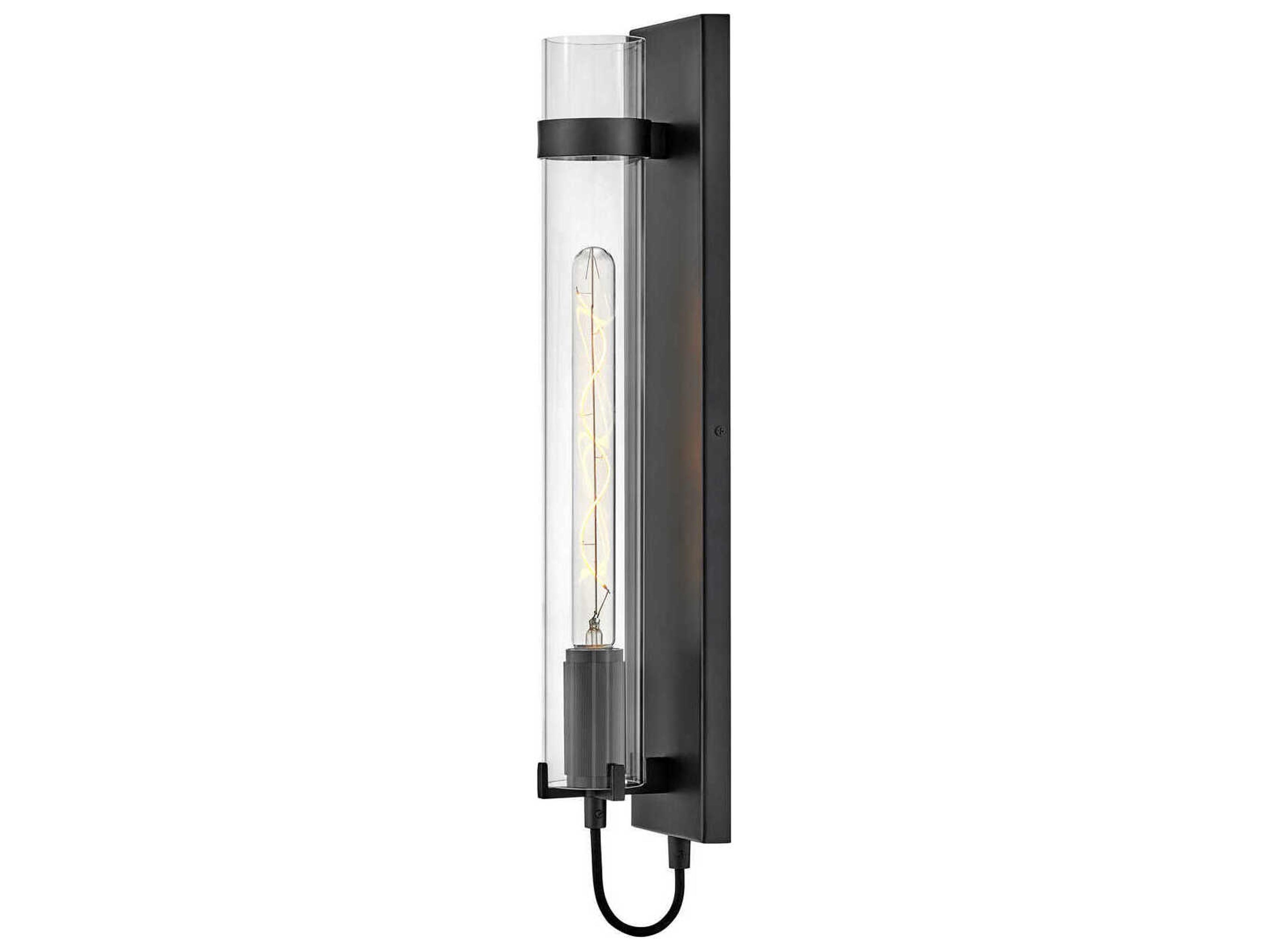 Hinkley Ryden 1-Light Black Glass LED Wall Sconce