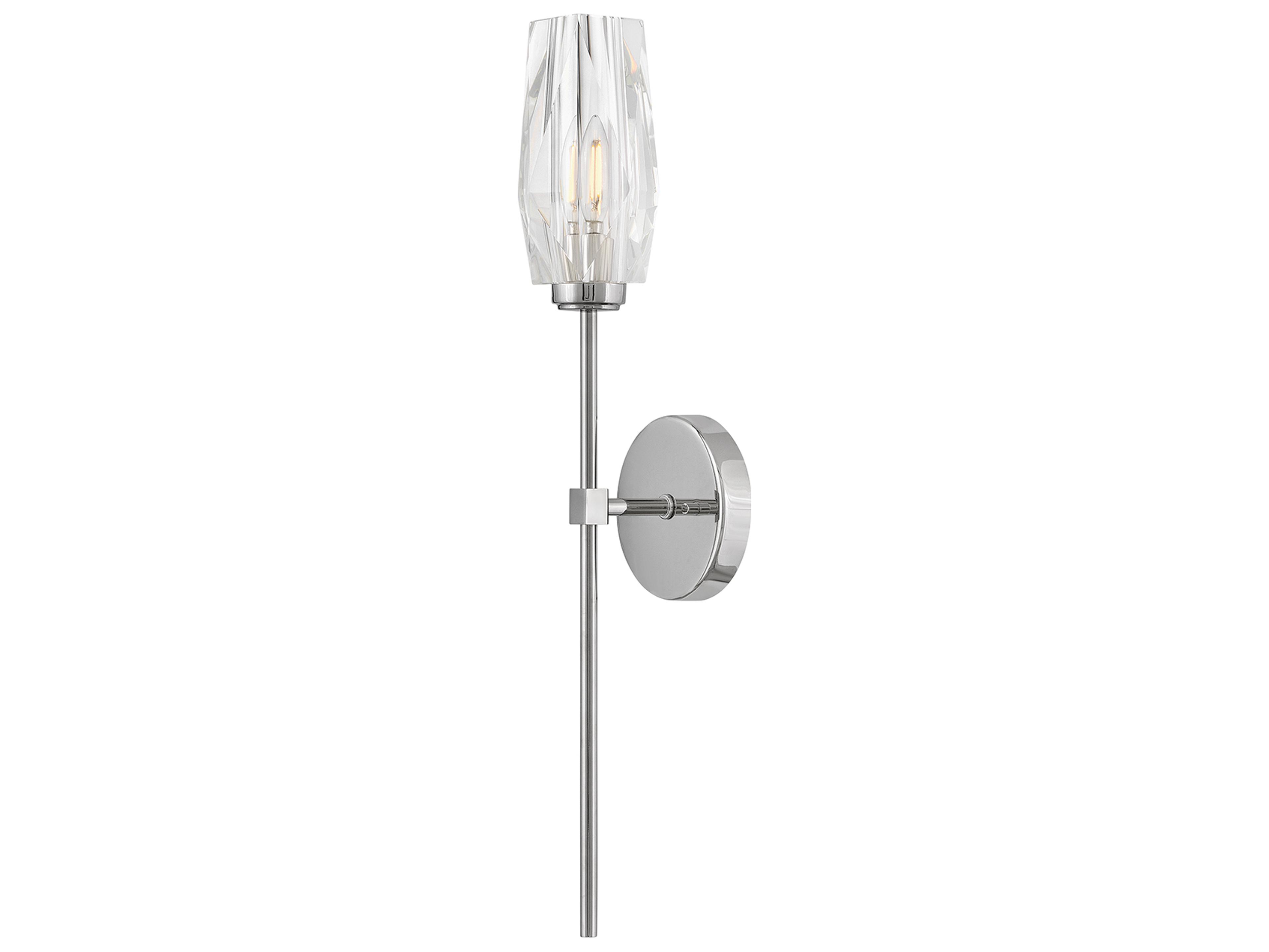 Hinkley Ana 1-Light Polished Nickel Wall Sconce