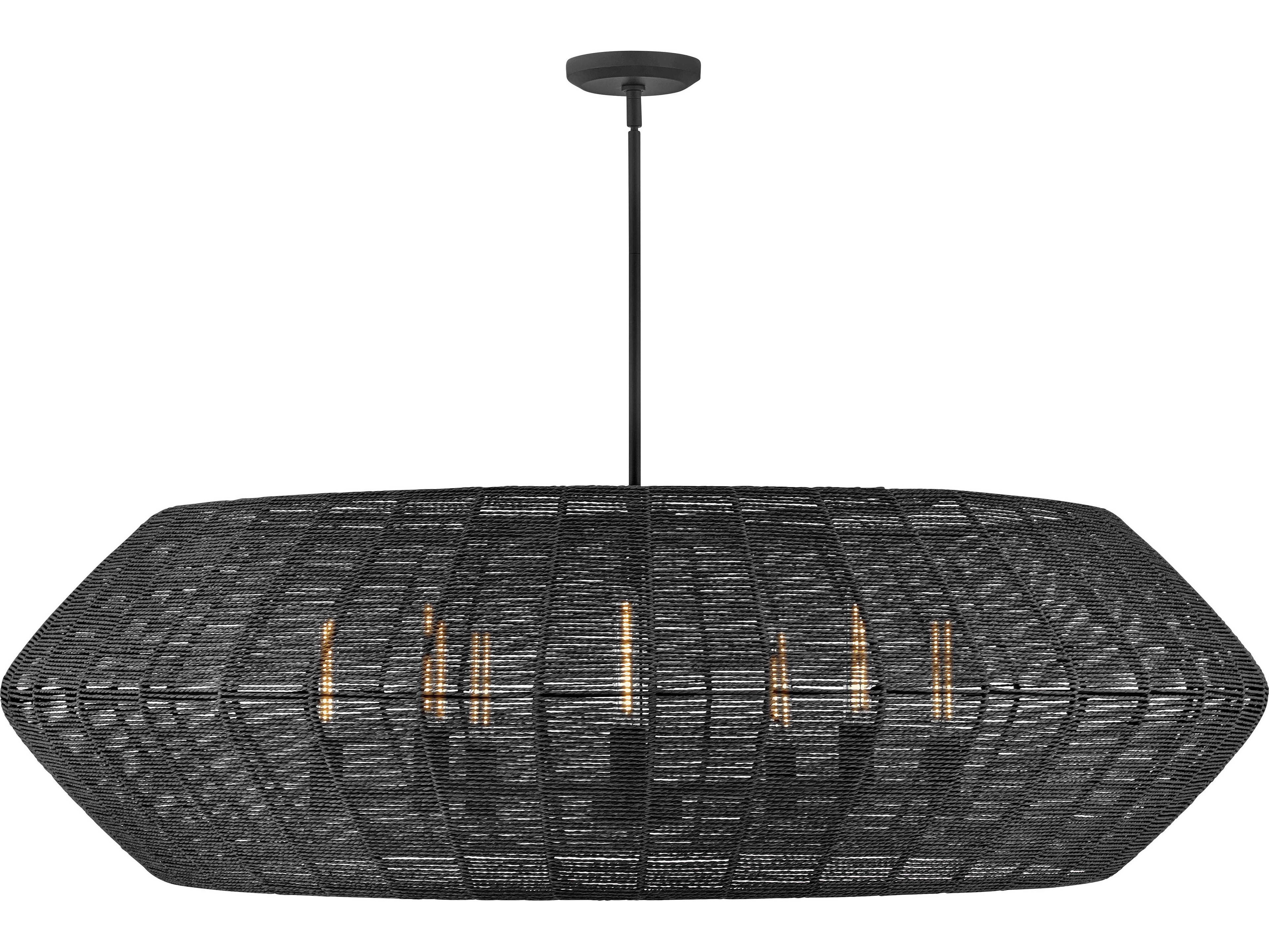 Luca 8-Light Black Chandelier