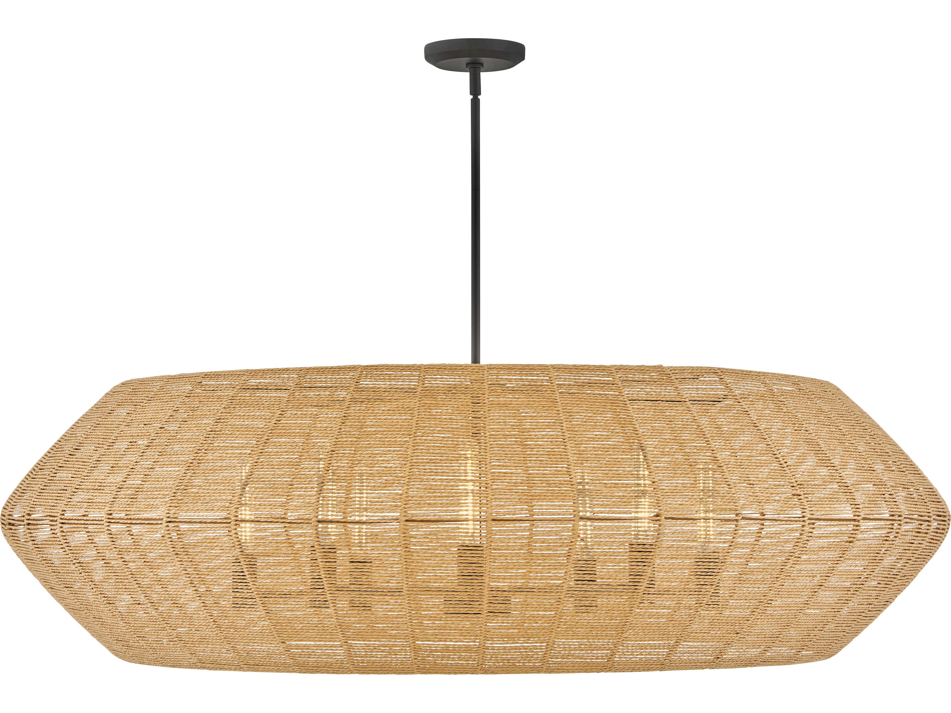 Luca 8-Light Black Brown Chandelier