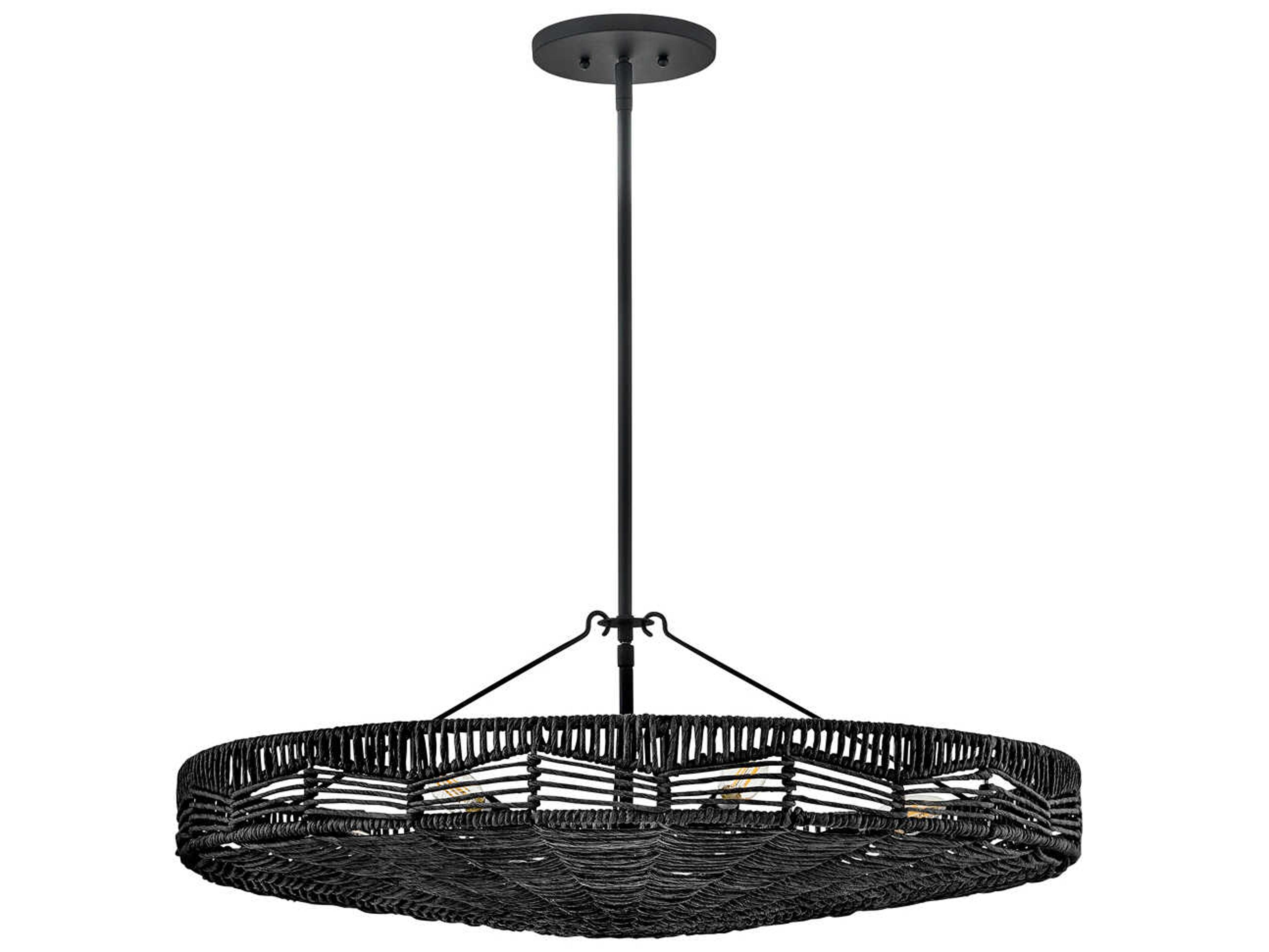 Hinkley Ophelia 6-Light Black LED Bowl Pendant