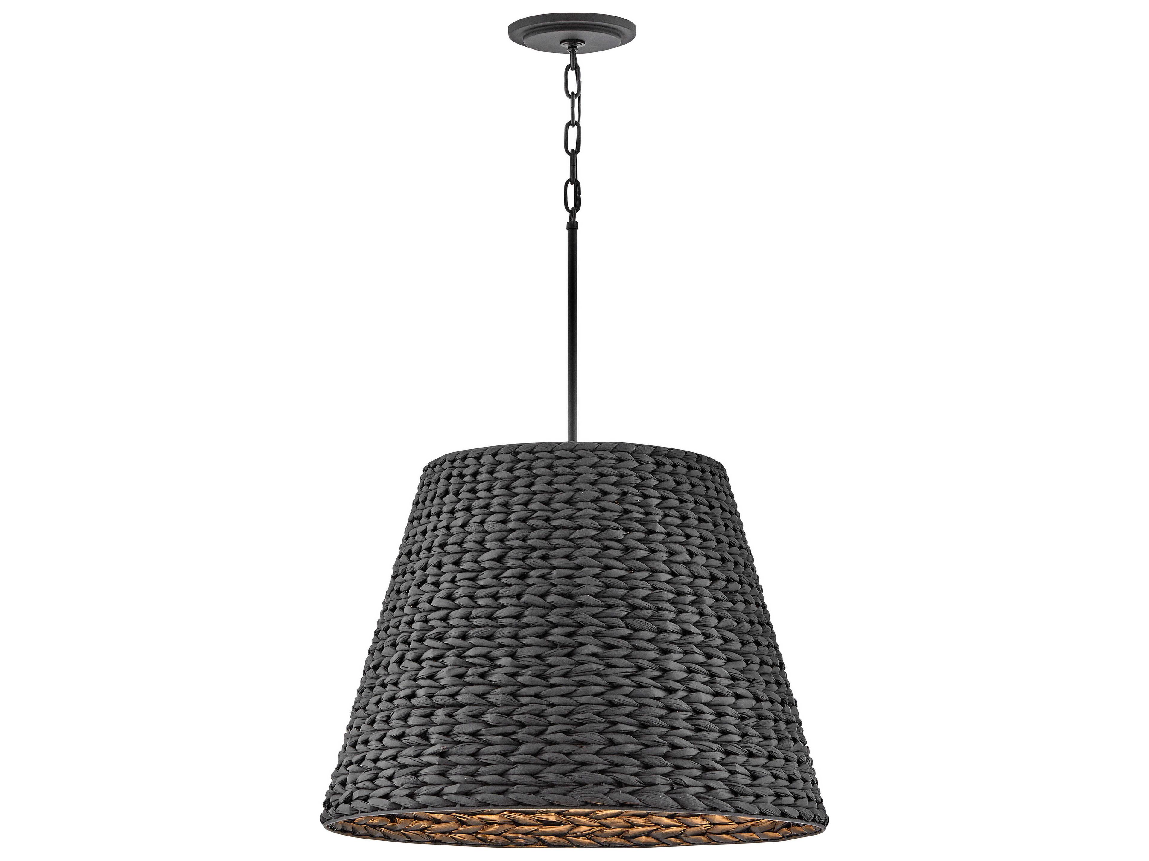 Hinkley Seabrook 1-Light Black Pendant