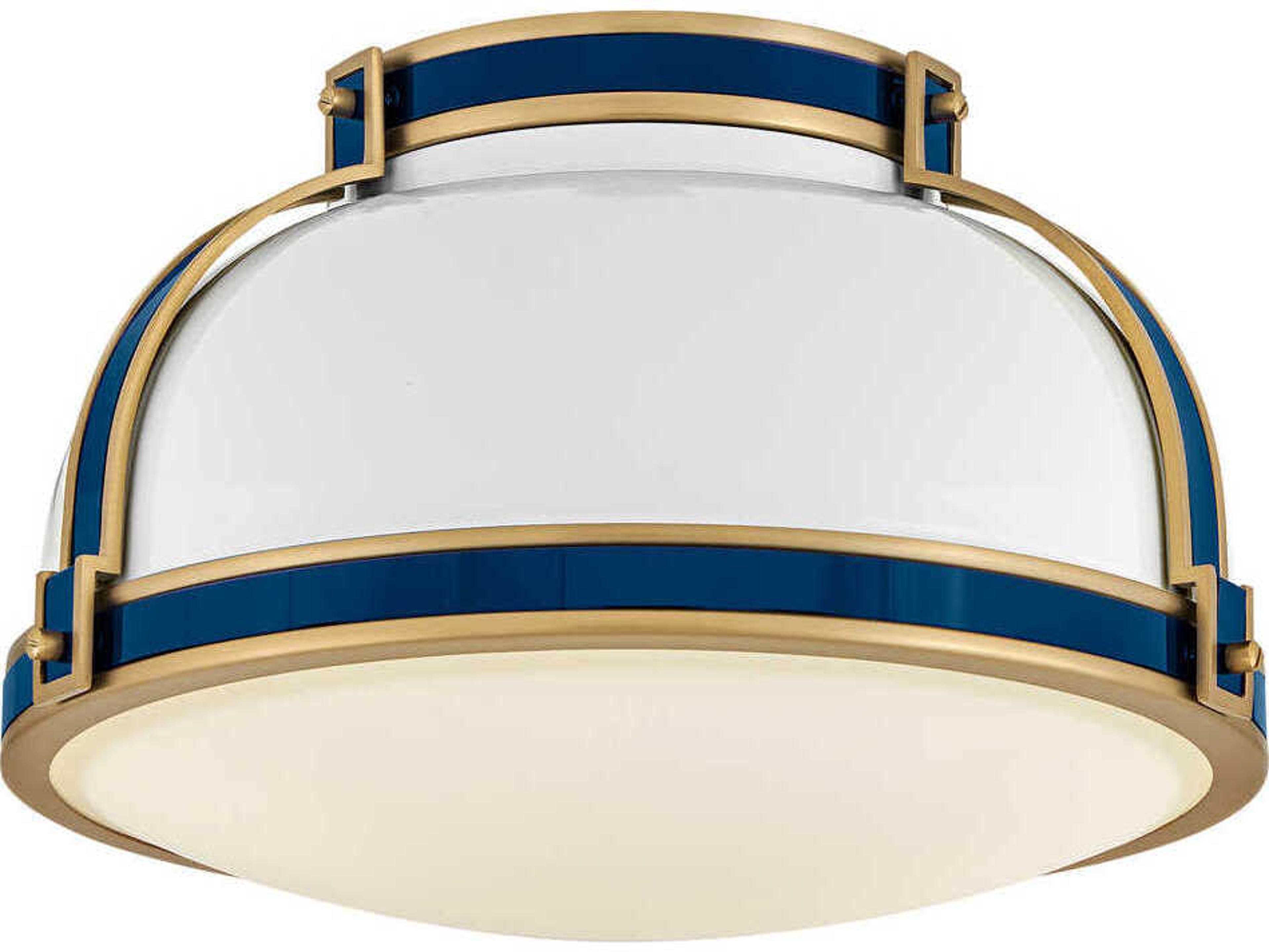 Hinkley Barton 2-Light White Dome Flush Mount