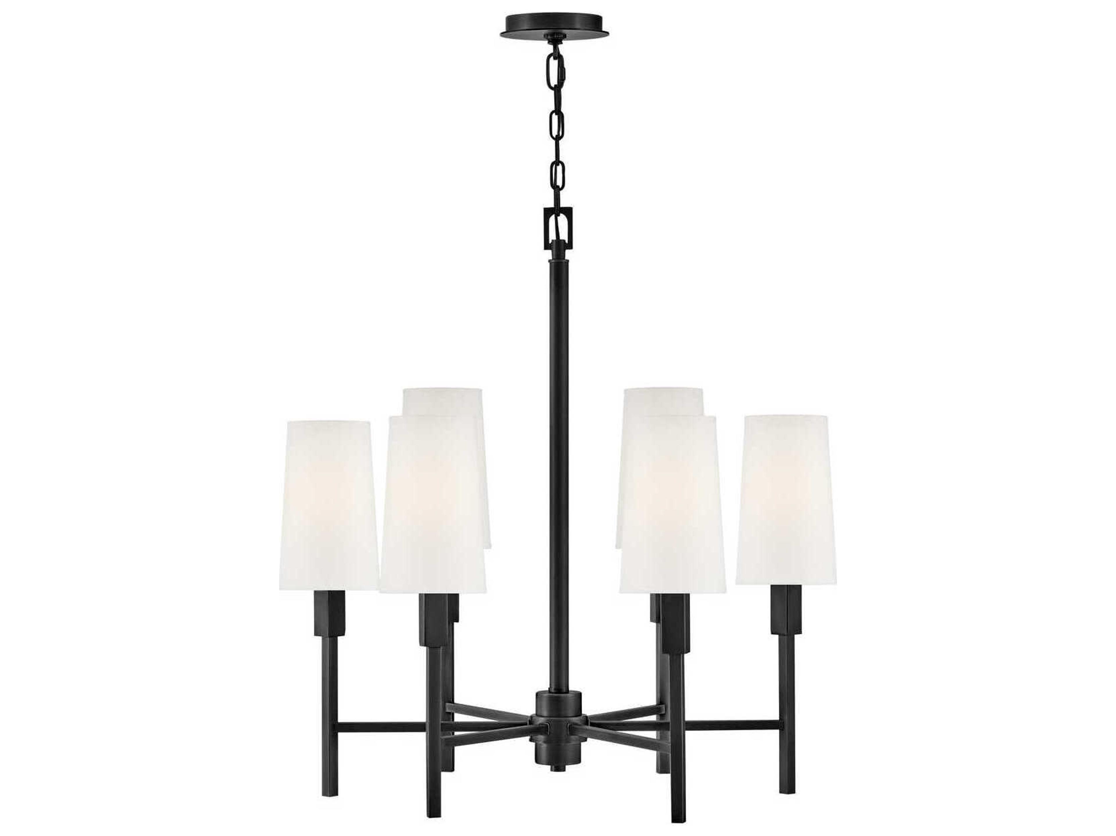 Hinkley Fenwick 6-Light Black Chandelier