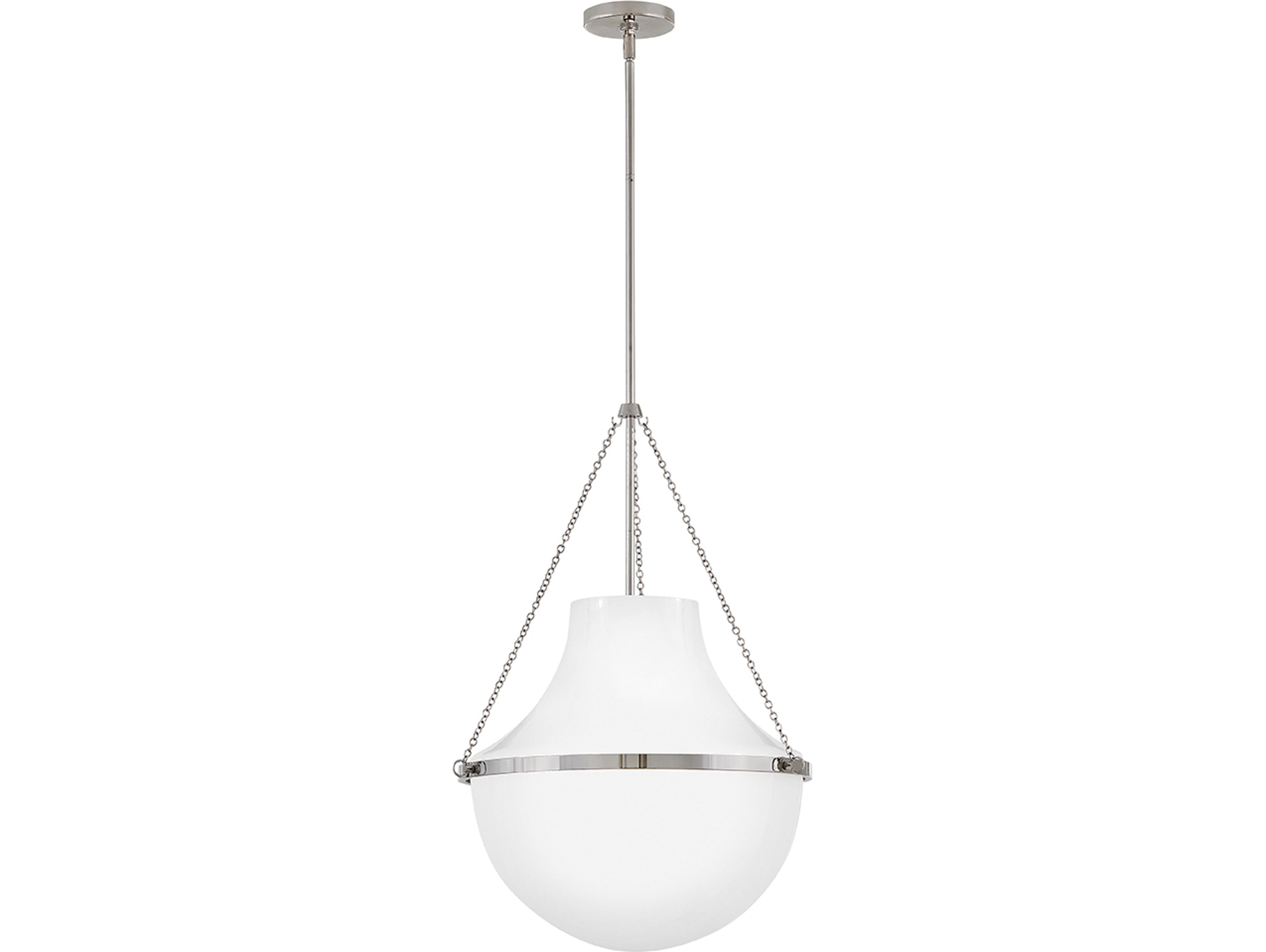 Hinkley Collins 1-Light Polished Nickel Pendant