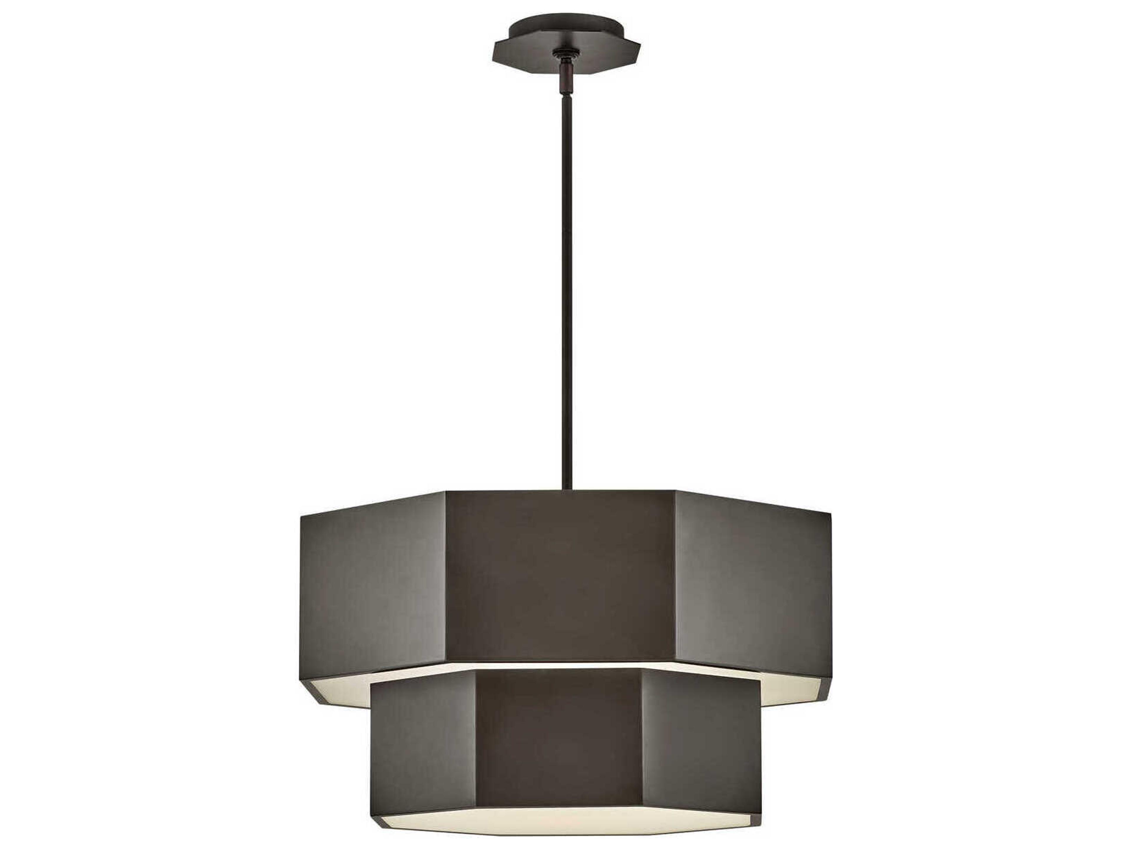 Hinkley Facet 7-Light Black Oxide Tiered Chandelier