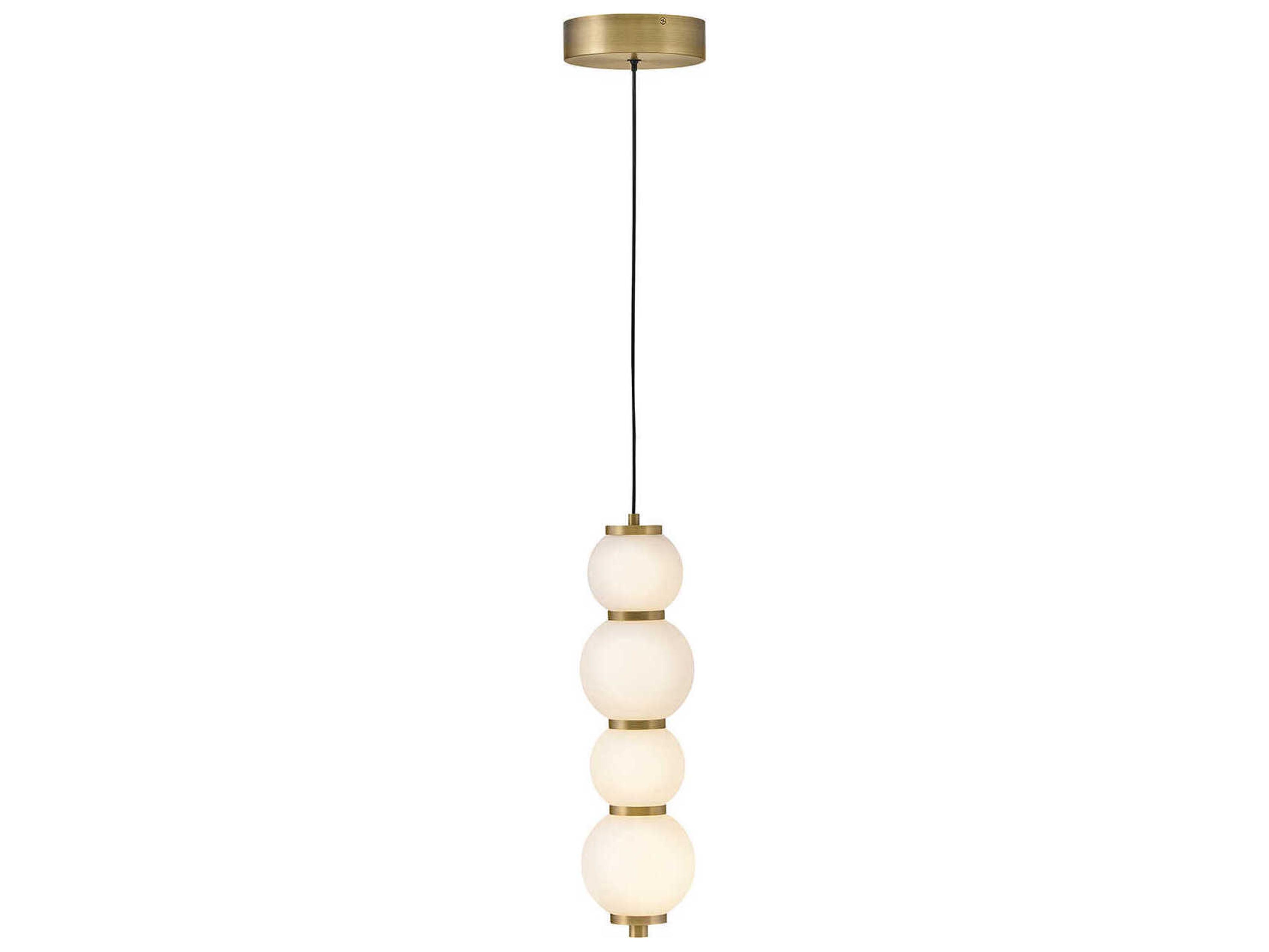 Hinkley Trigo Lacquered Brass Globe Mini Pendant