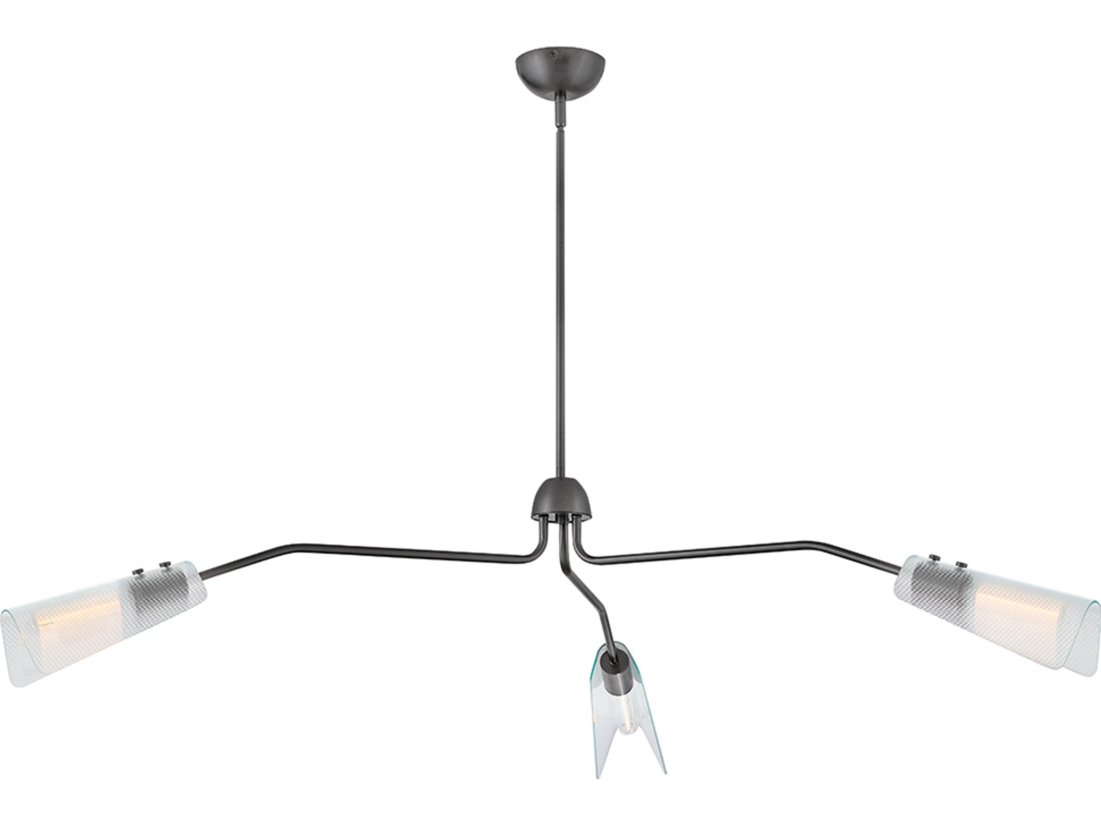 Hinkley Altman 3-Light Gunmetal Chandelier