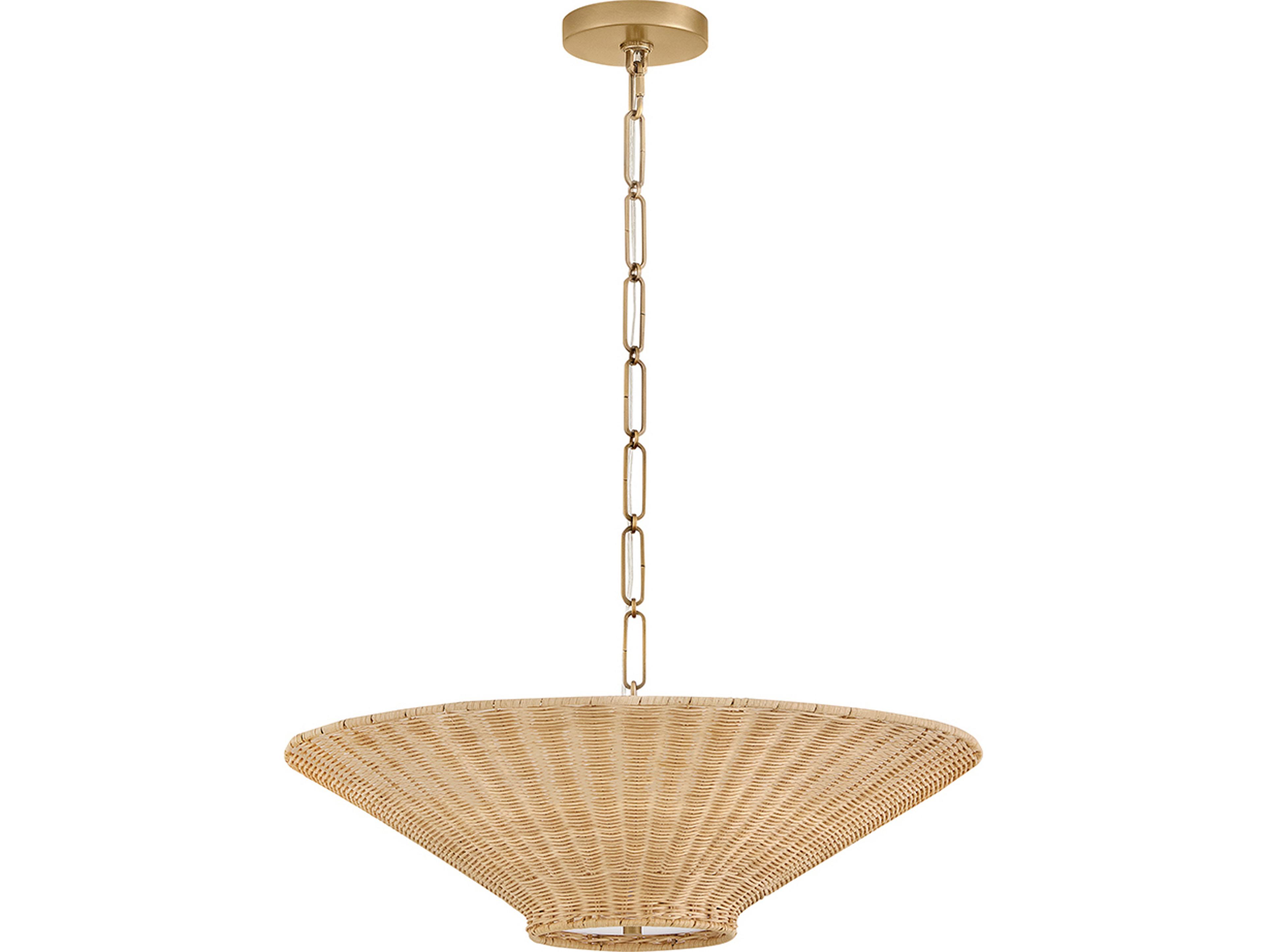 Hinkley Delia 4-Light Heritage Brass Pendant