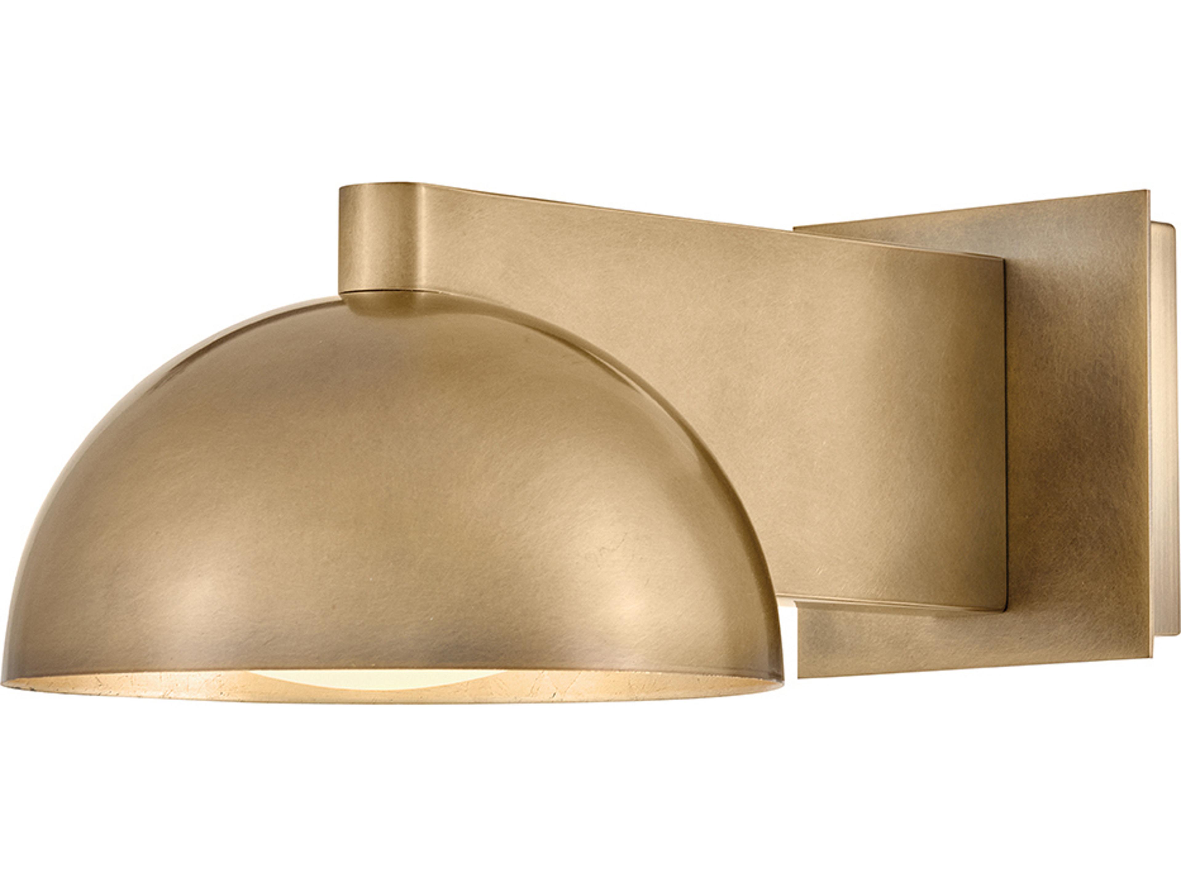 Hinkley Vargas 1-Light Heritage Brass Gold Leaf Wall Sconce