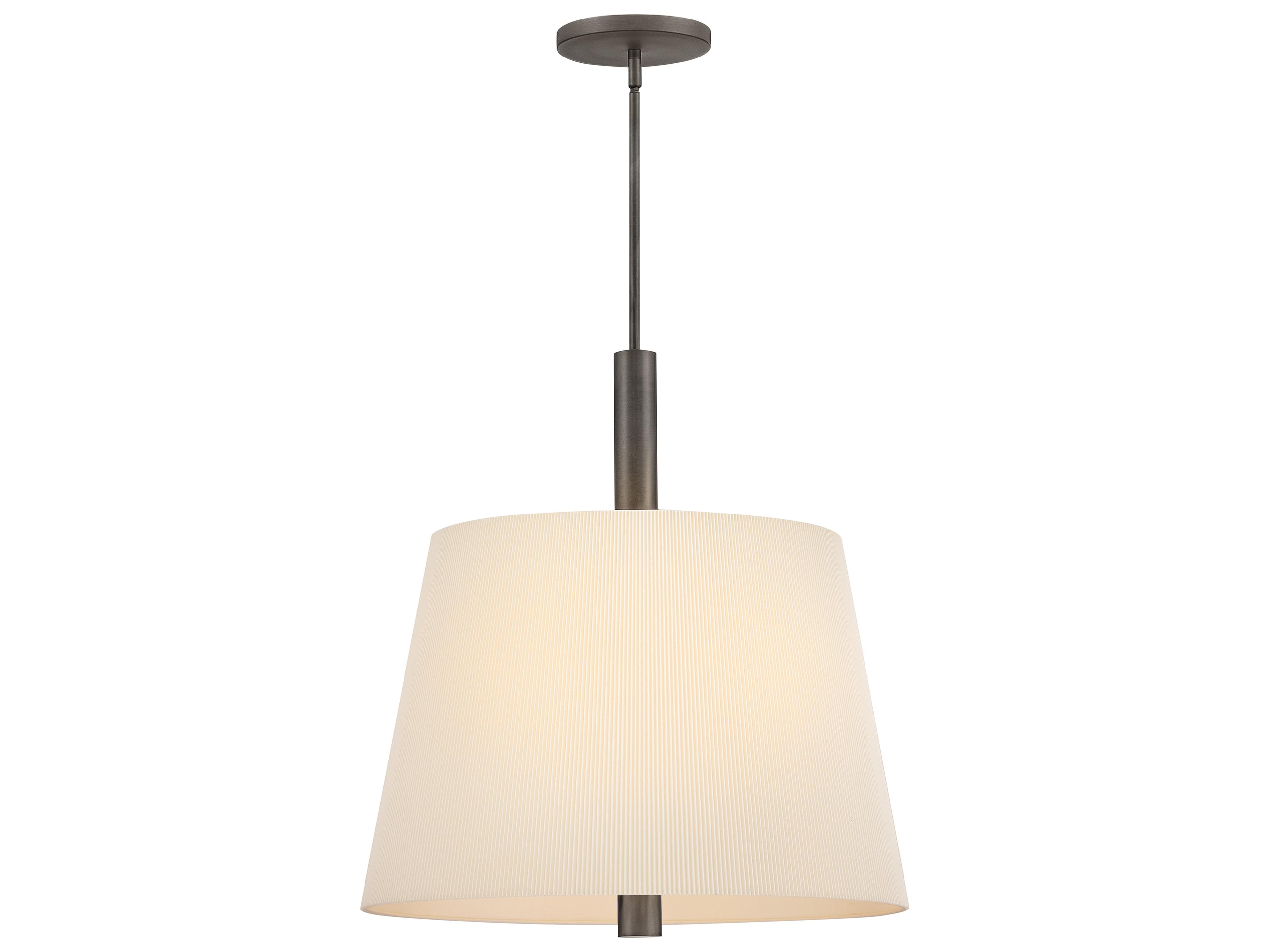 Hinkley Clive 5-Light Slate Bronze Drum Pendant
