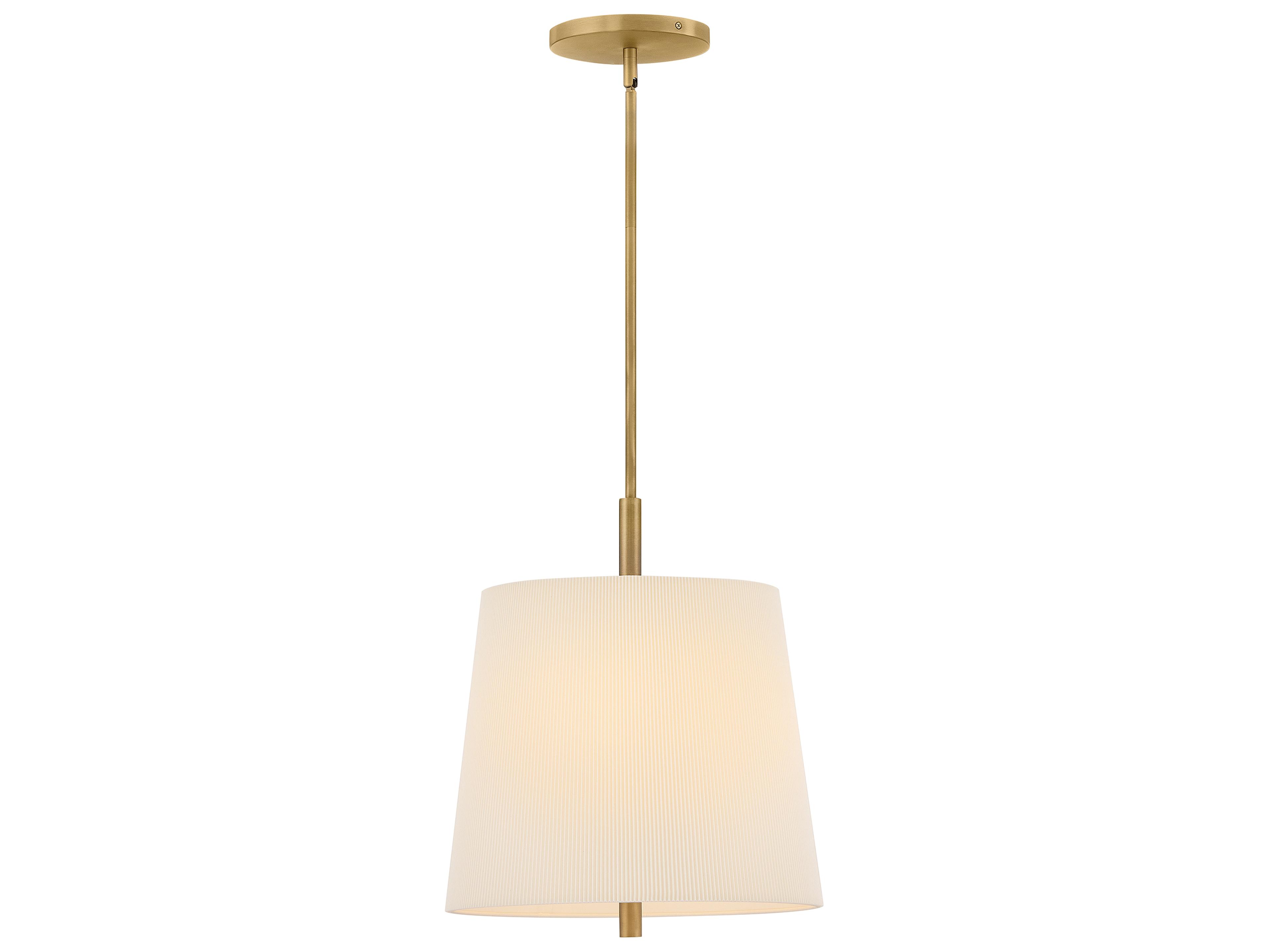 Hinkley Clive 4-Light Heritage Brass Drum Pendant