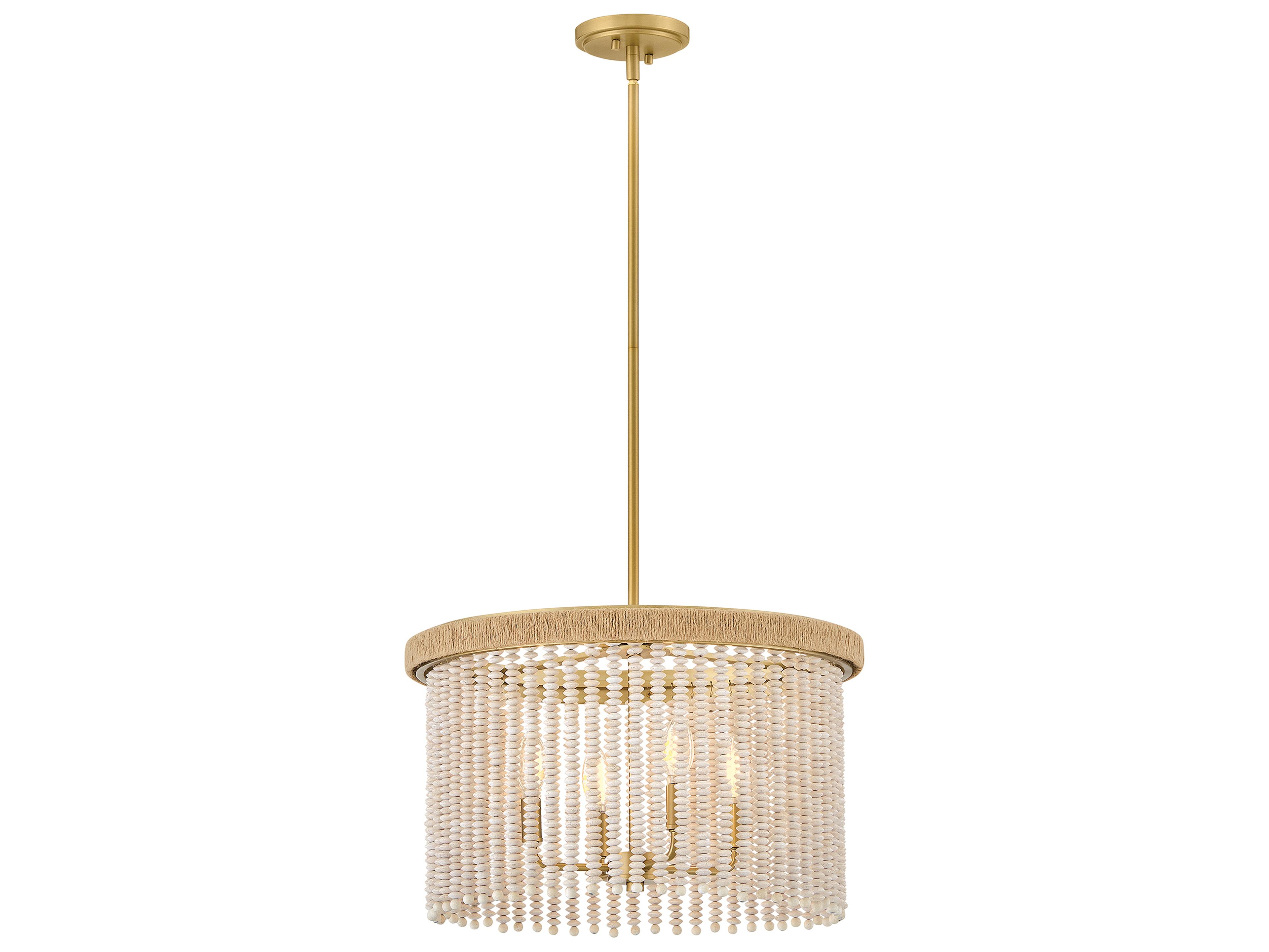 Hinkley Indra 4-Light Lacquered Brass Round Pendant