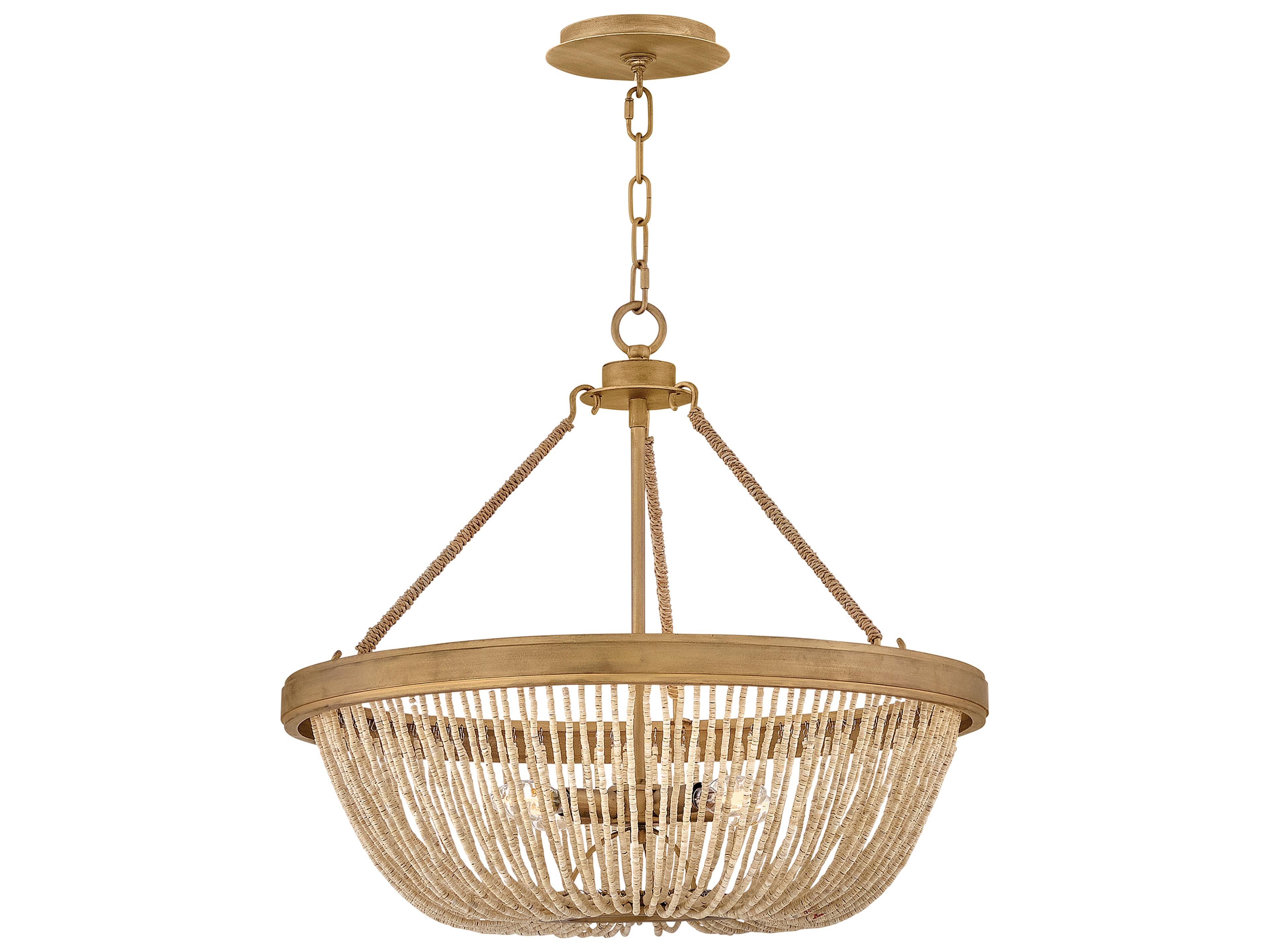 Hinkley Tula 4-Light Burnished Gold Round Pendant